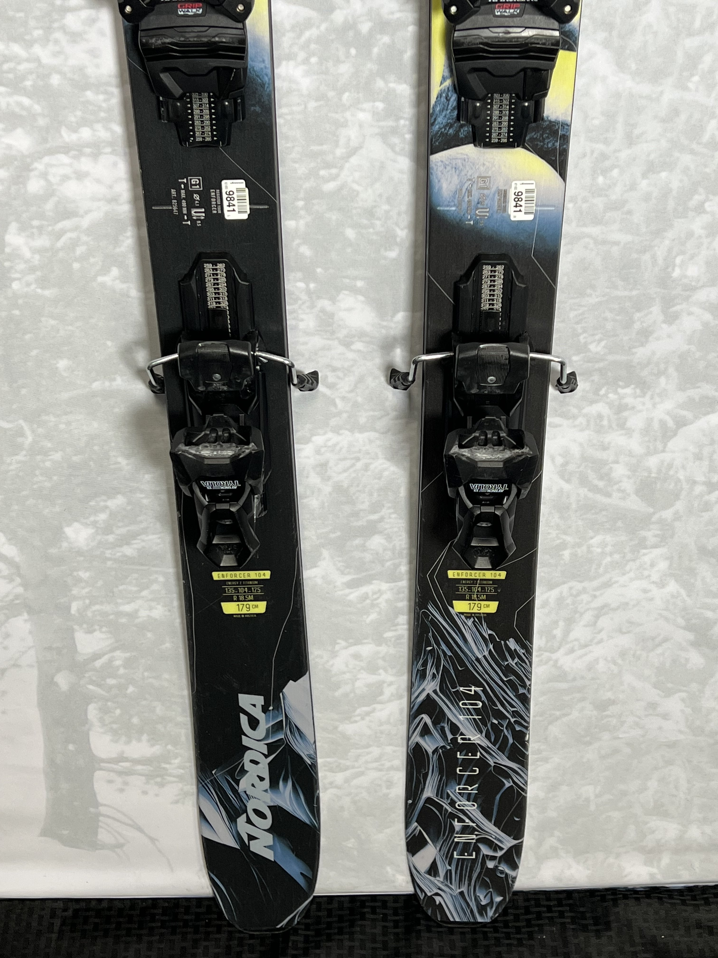 Lightly Used Nordica Enforcer 104 179cm Skis 2025 w/Tyrolia Attack LYT 13 Demo Bindings