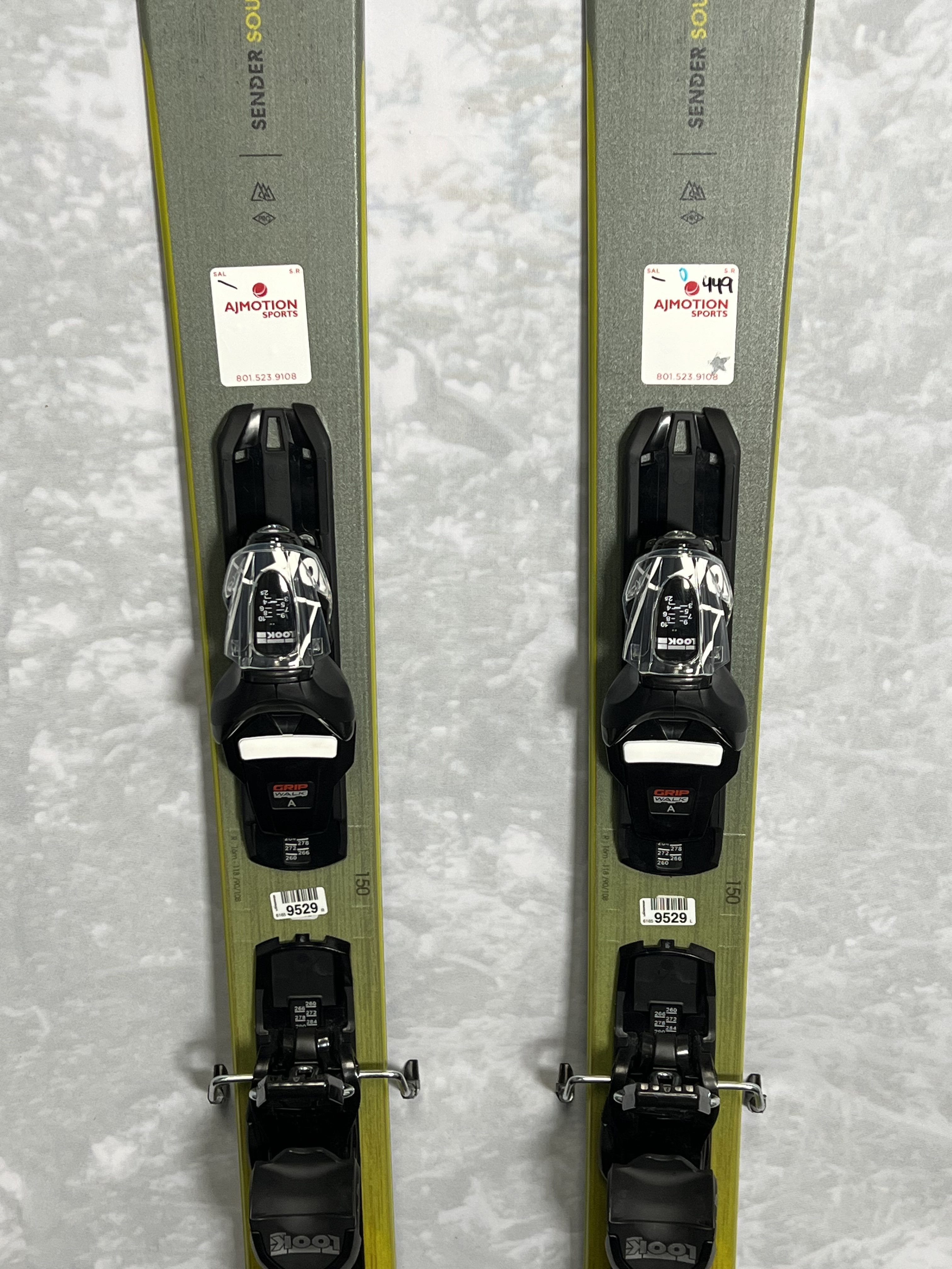 New Rossignol Sender Soul Pro 150 cm Skis 2025 w/Look Xpress 10 GW Demo Bindings