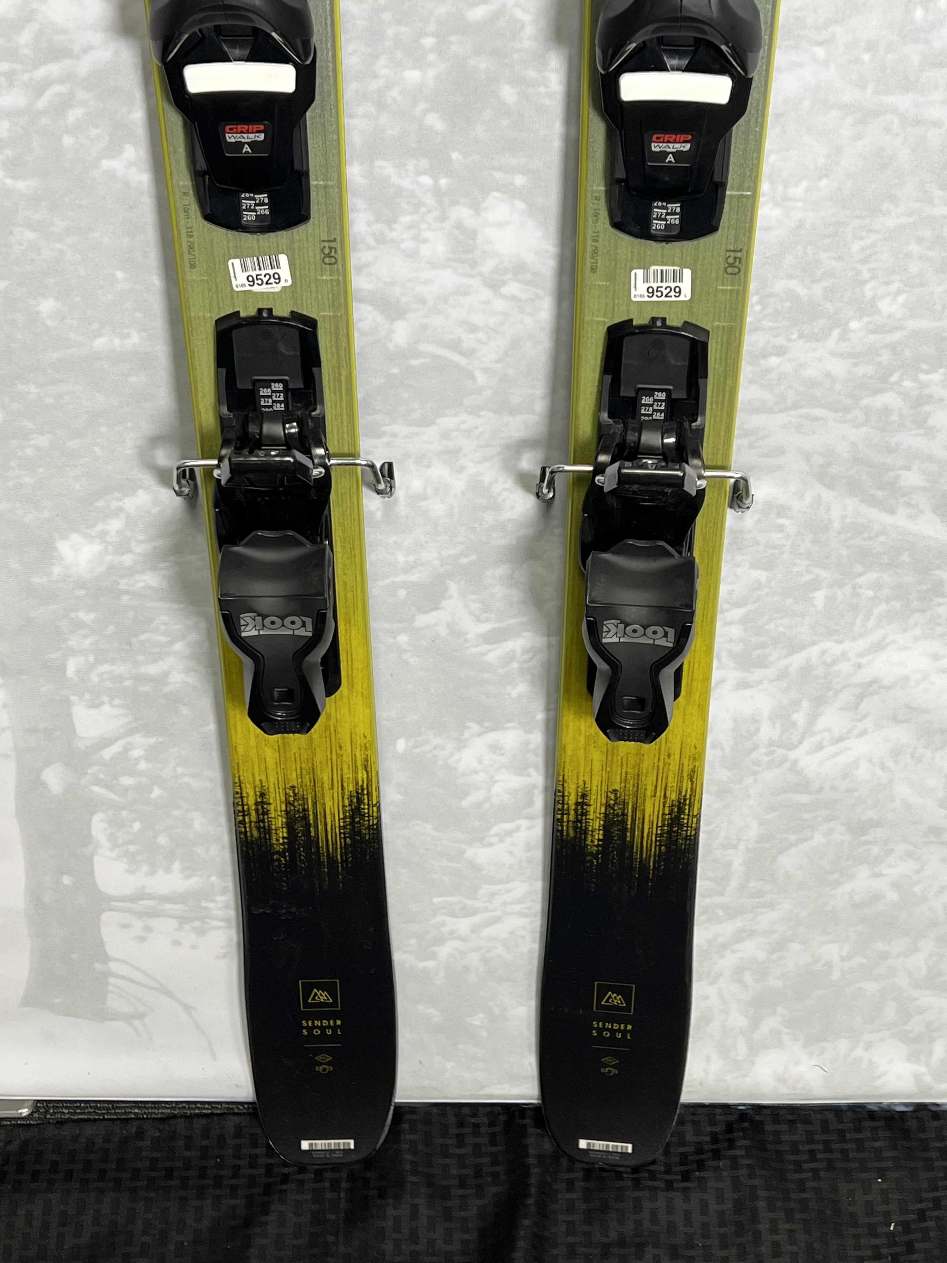 New Rossignol Sender Soul Pro 150 cm Skis 2025 w/Look Xpress 10 GW Demo Bindings