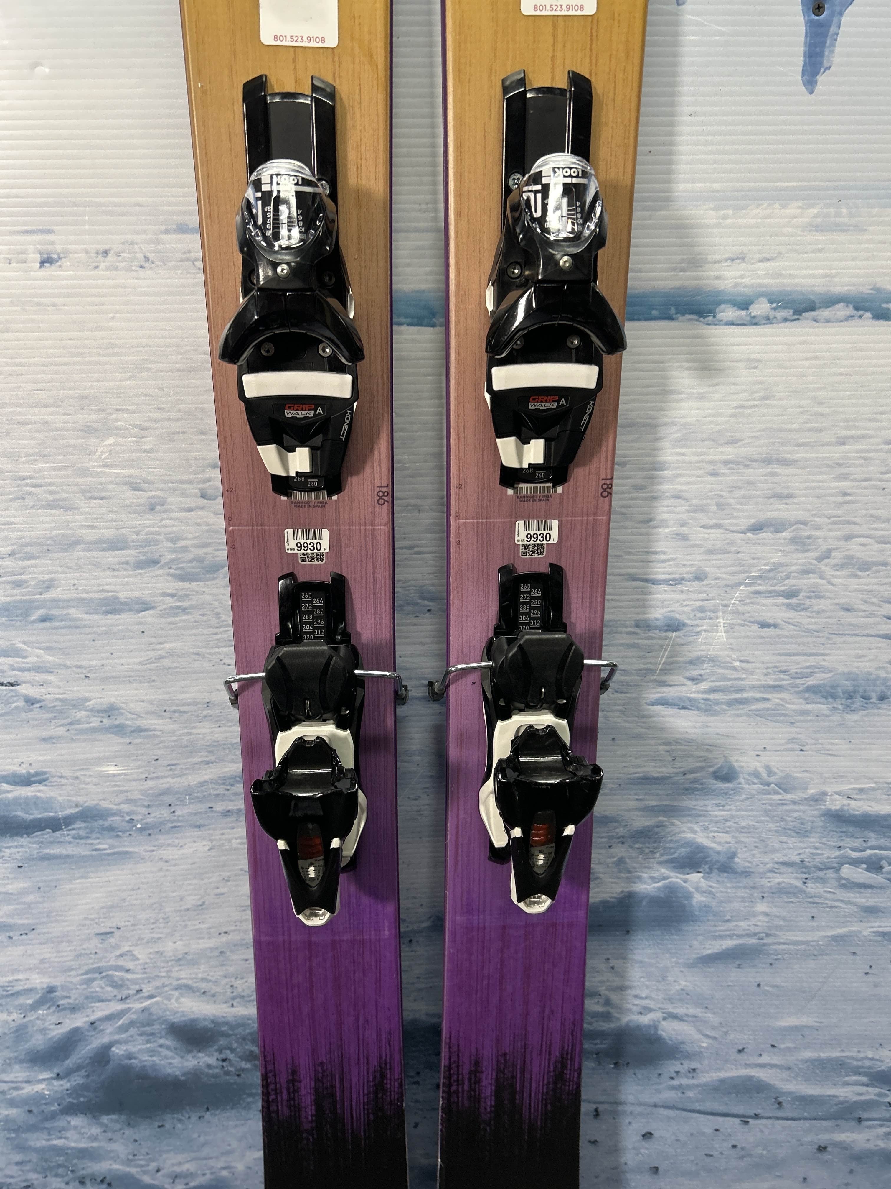 Lightly Used Rossignol Sender Free 118 Ski 186cm w/ Look NX 12 Grip Walk Demo Binding