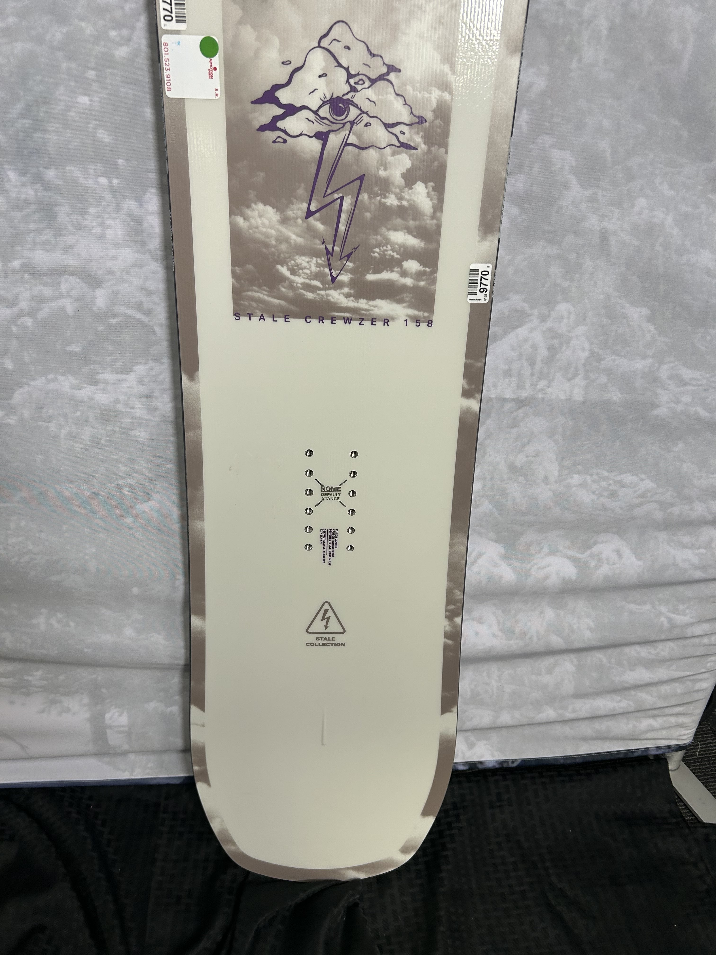 Used 2025 Rome Stale Crewzer 158cm Snowboard