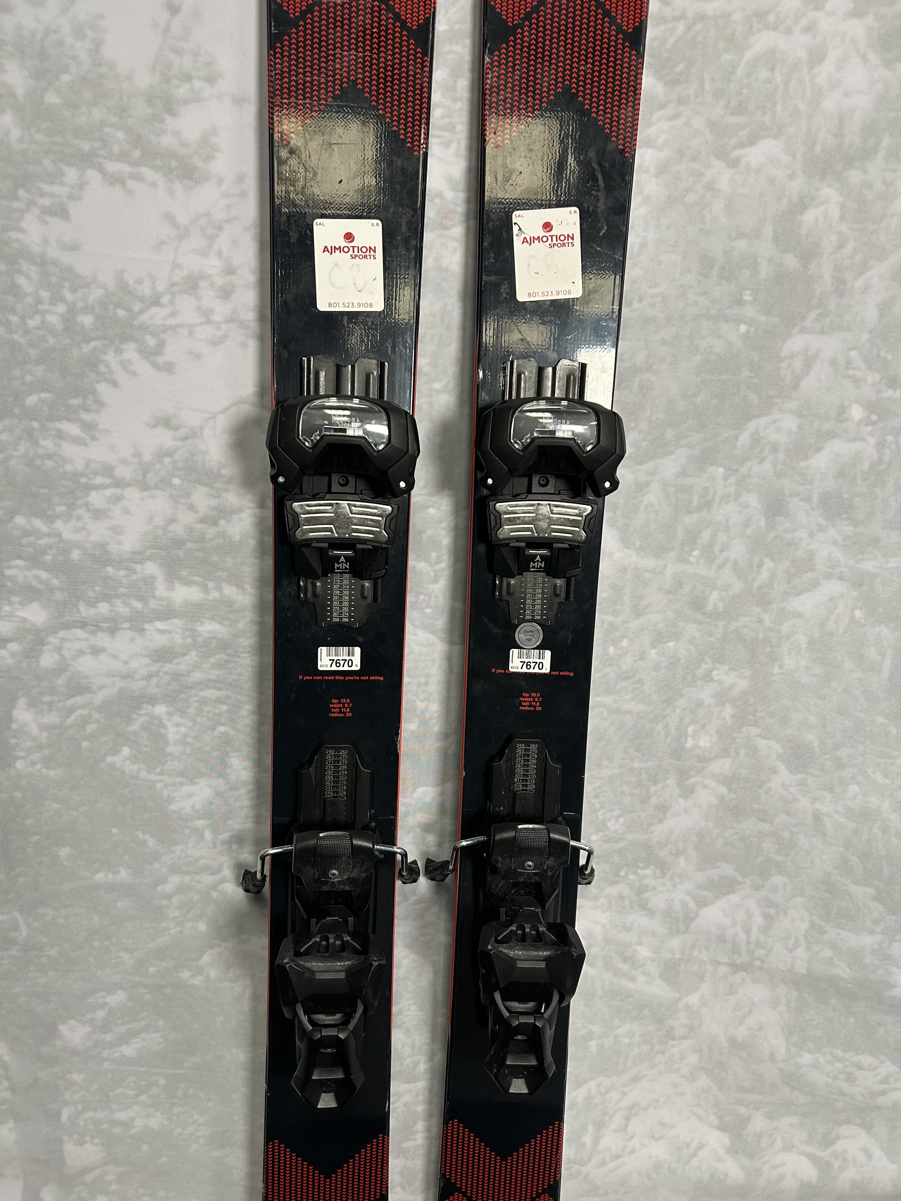 Used Black Crows Camox Skis 180 cm w/ Tyrolia Attack 14 Demo Bindings