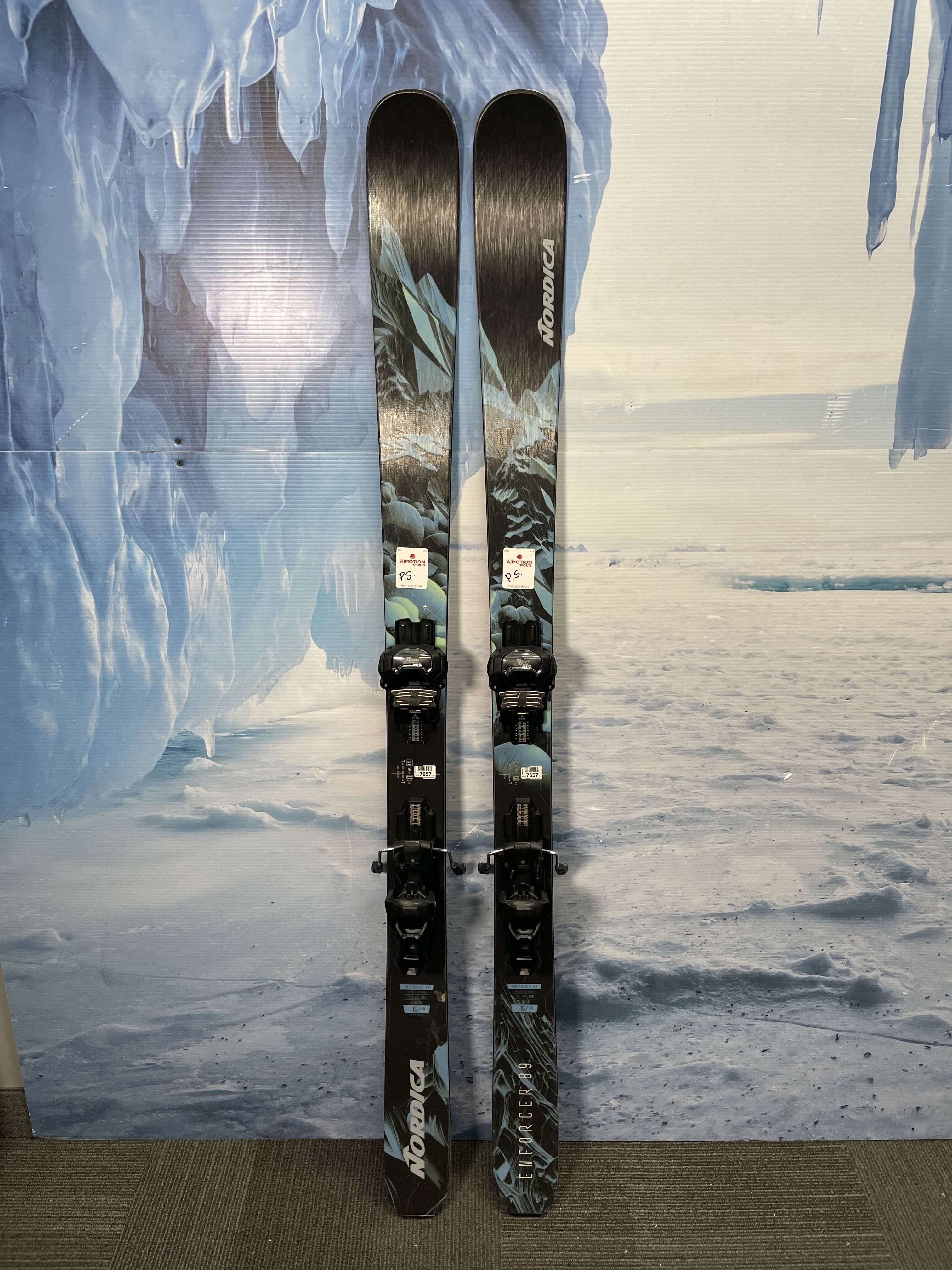 Lightly Used 2025 Nordica Enforcer 89 167cm w/ Adjustable Tyrolia Attack 14 MN