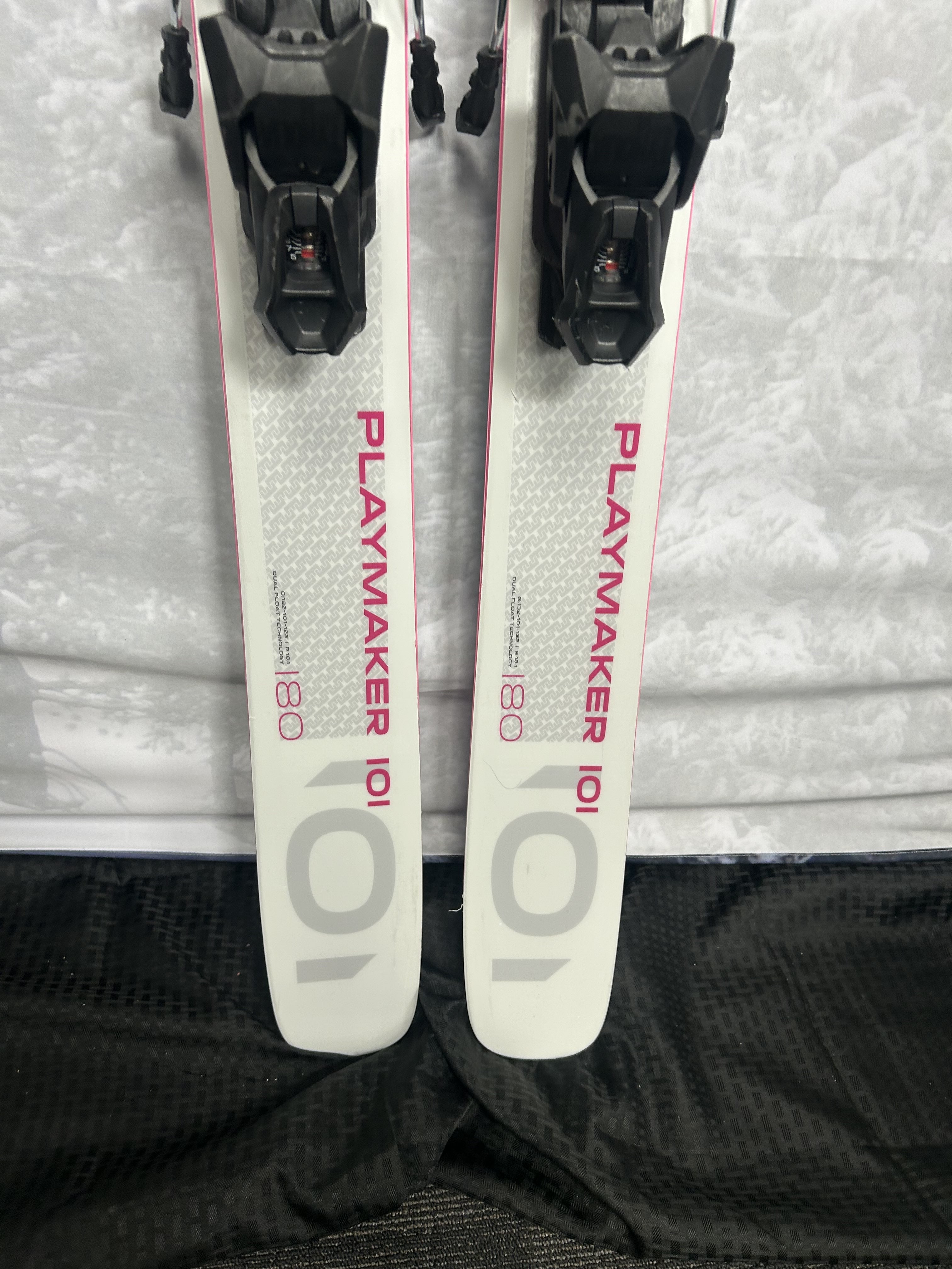 Lightly used Elan Playmaker 101 -180 cm Skis w/ Tyrolla Attack 14