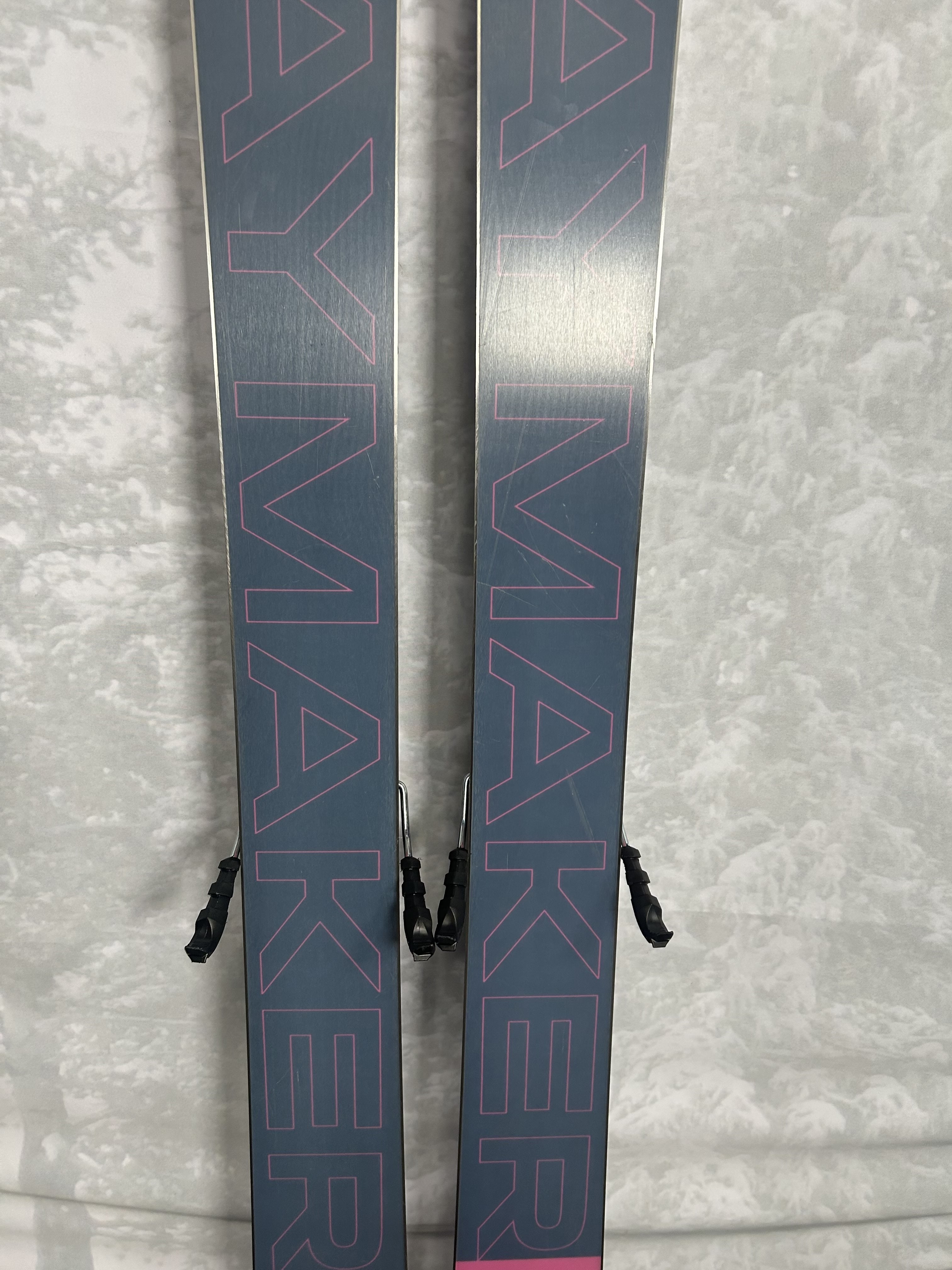 Lightly used Elan Playmaker 101 -180 cm Skis w/ Tyrolla Attack 14