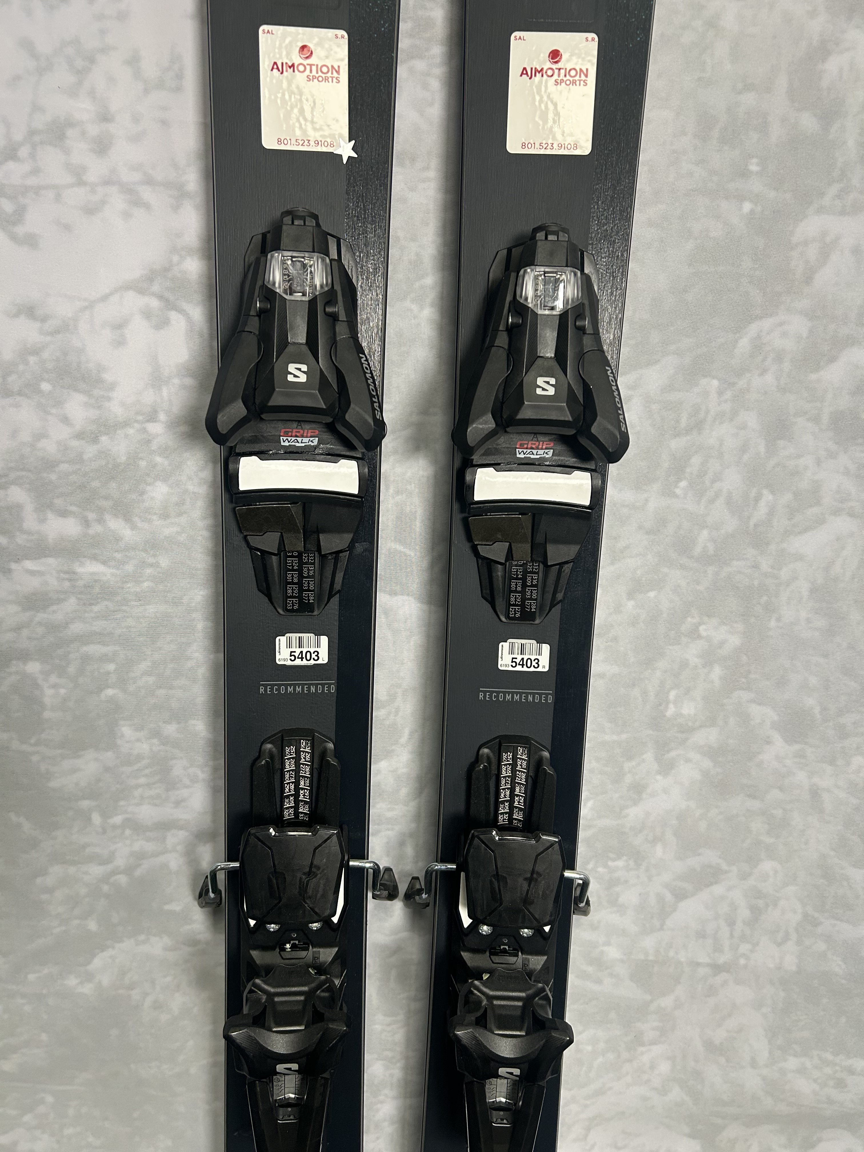 Used 2025 Salomon Stance 90 - 182Cm Ski w/ Salomon Strive 13 GW binding