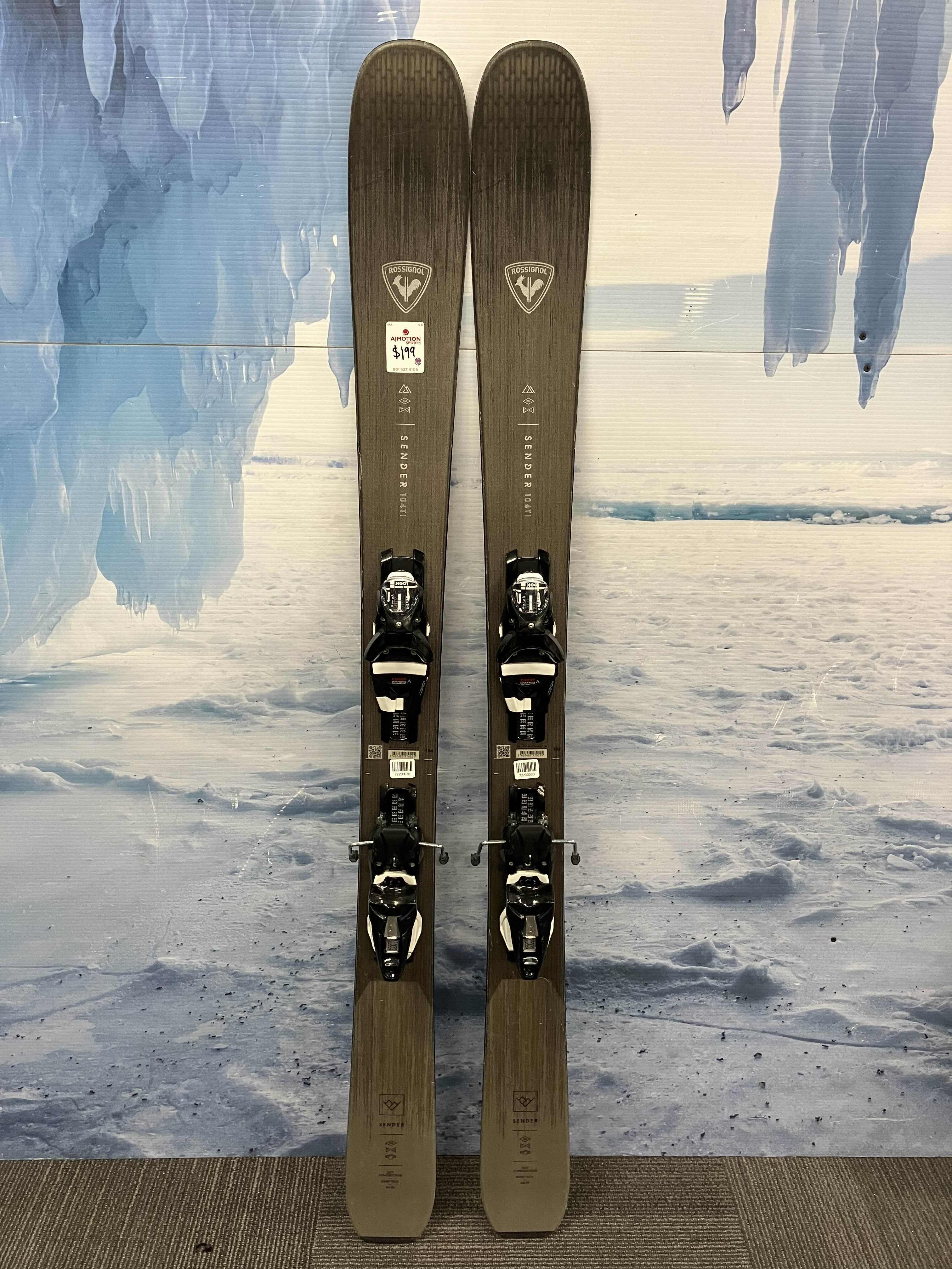 Used Rossignol Sender 104 TI 154cm Skis w/ Look 12 Demo Bindings