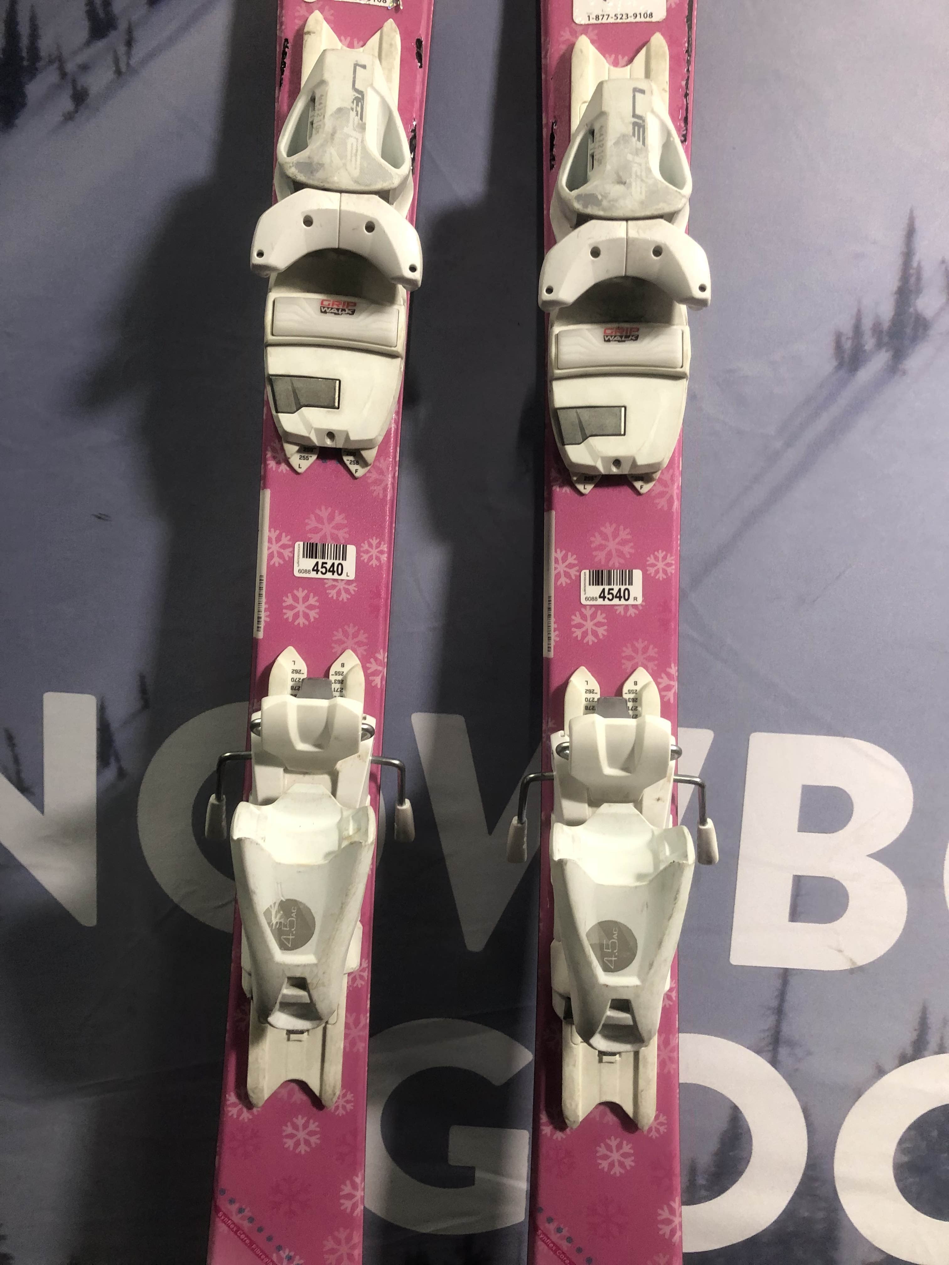 Used Elan Lil Snow 130cm Jr Kids Skis w/ Elan El 4.5 AC Binding