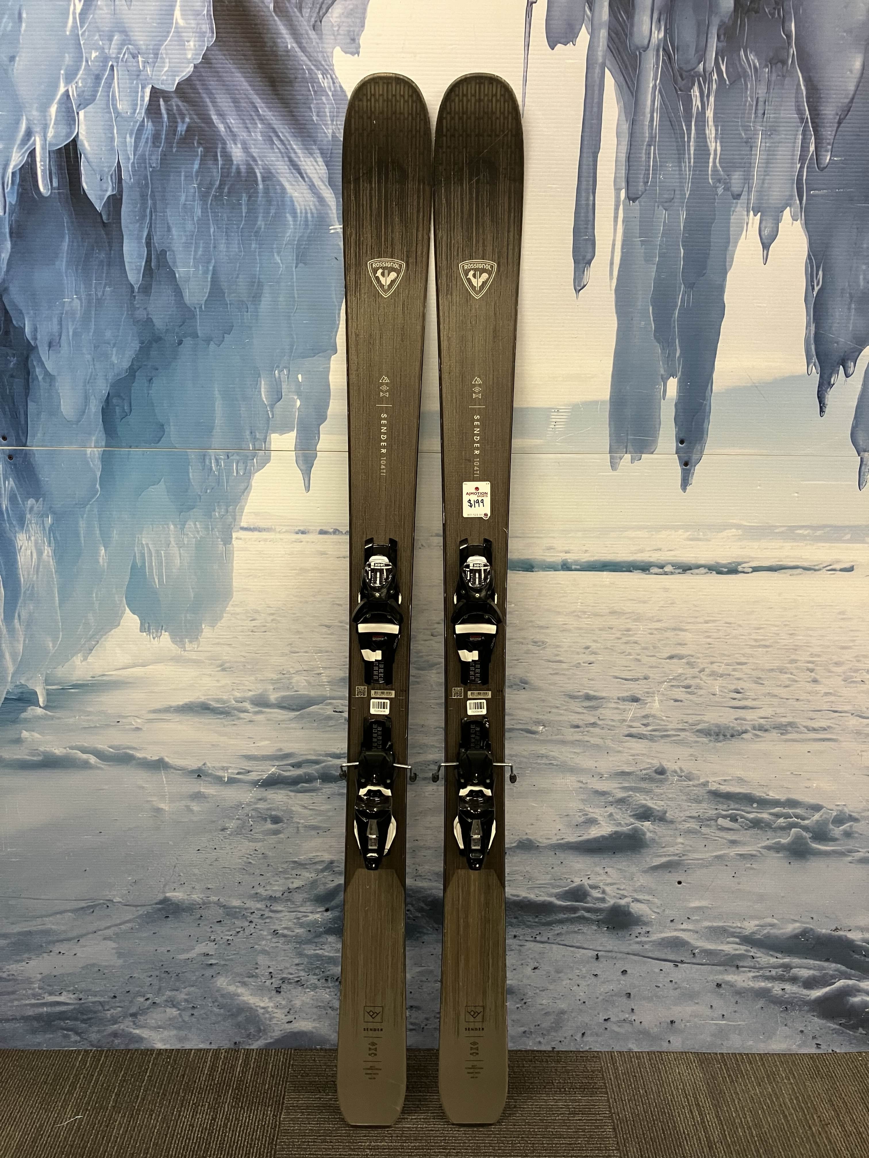 Used Rossignol Sender 104 TI 178cm Skis w/ Look 12 Demo Bindings