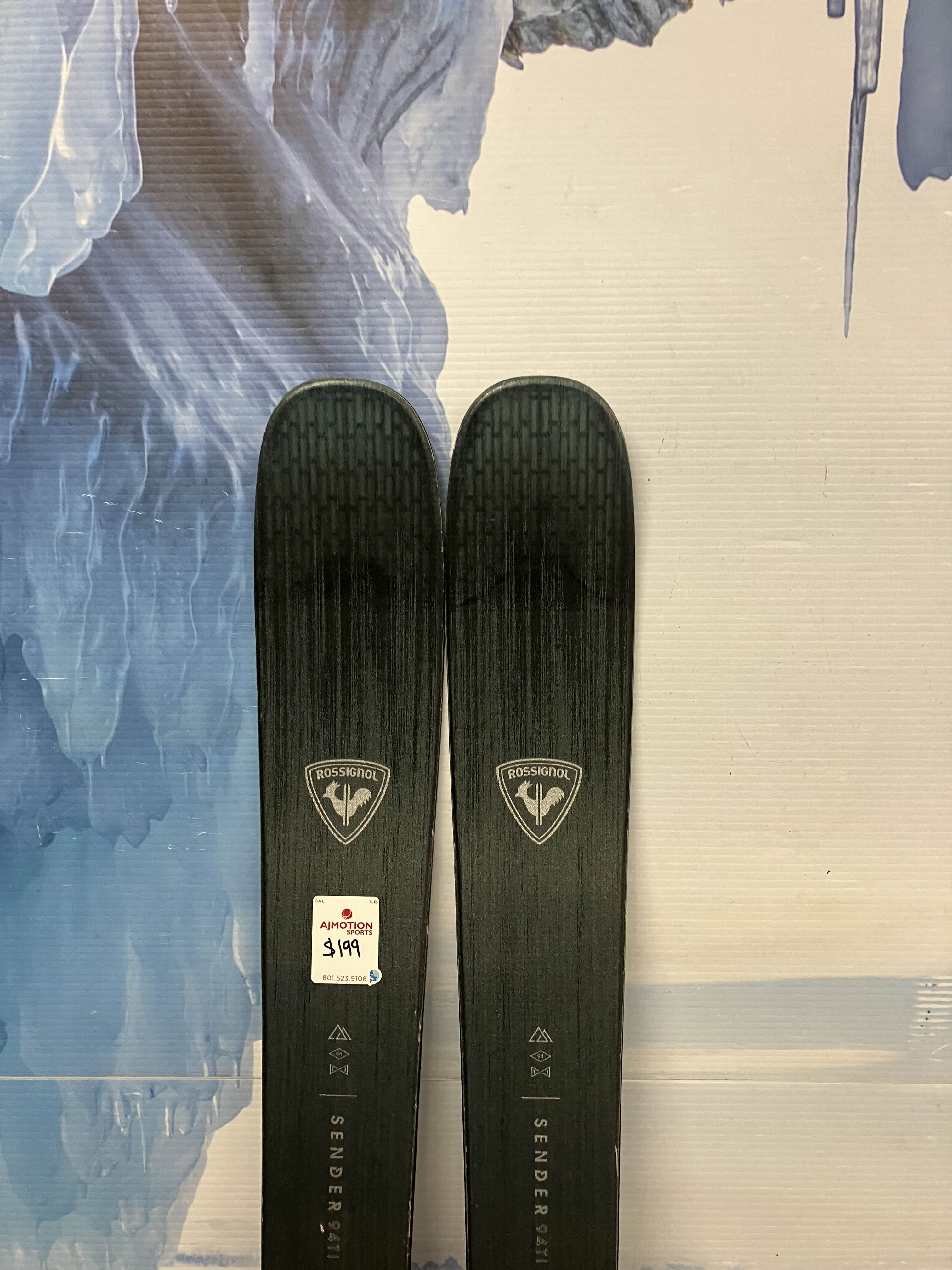 Used Rossignol Sender 94 TI 172cm Skis w/ Look 12 Demo Bindings