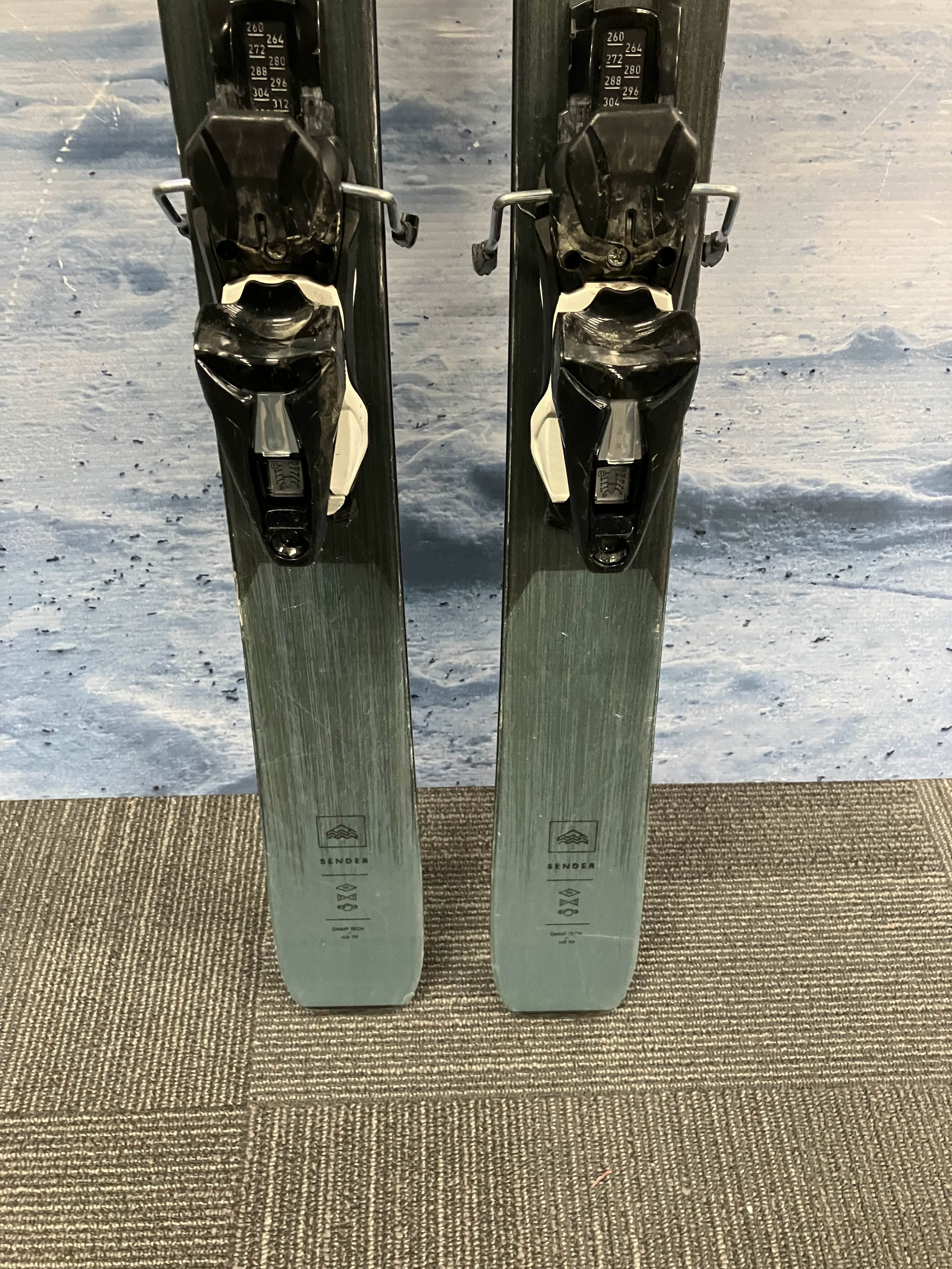 Used Rossignol Sender 94 TI 164cm Skis w/ Look 12 Demo Bindings