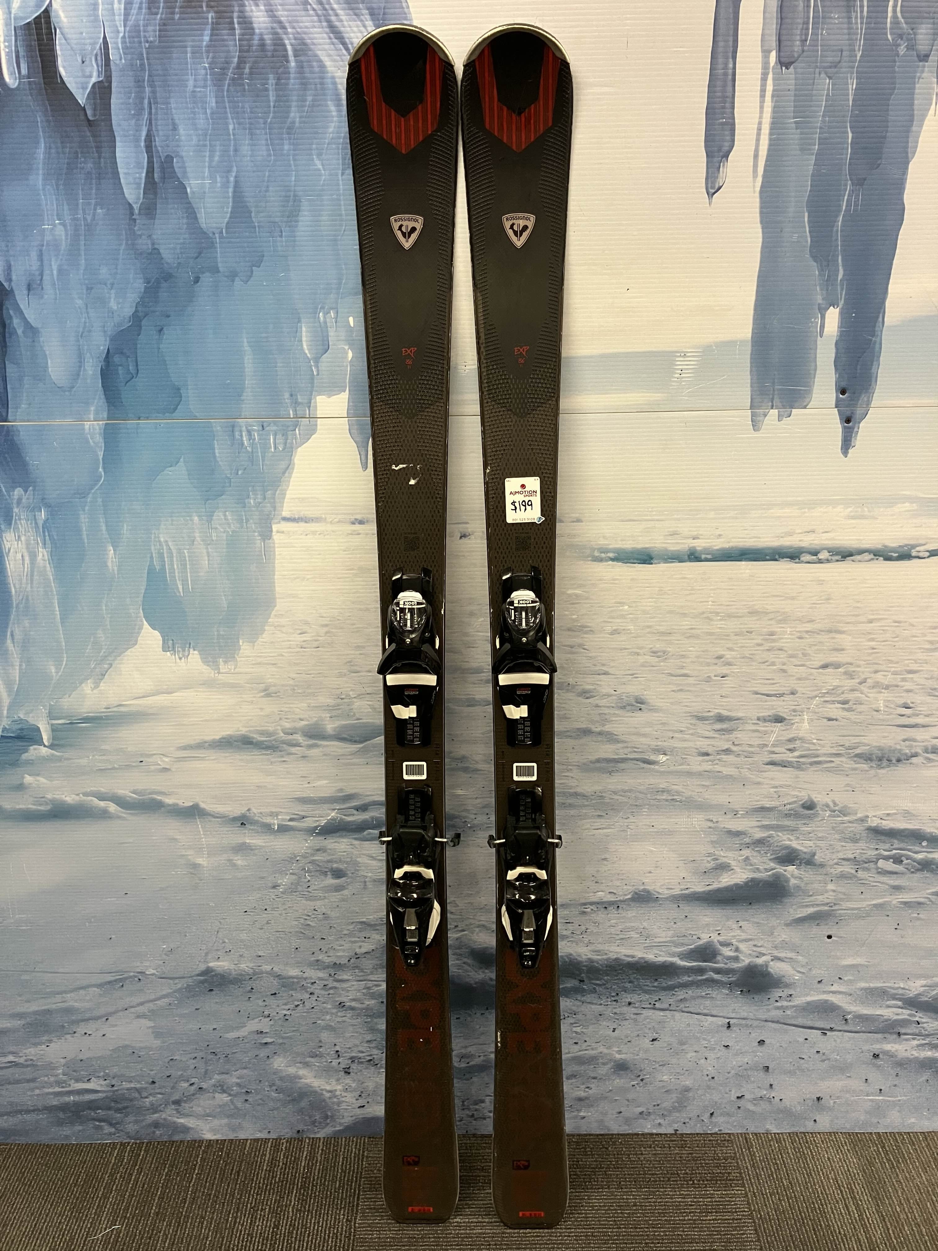 Used Rossignol Experience 86 Ti 167cm Skis w/ Look 12 Demo Bindings
