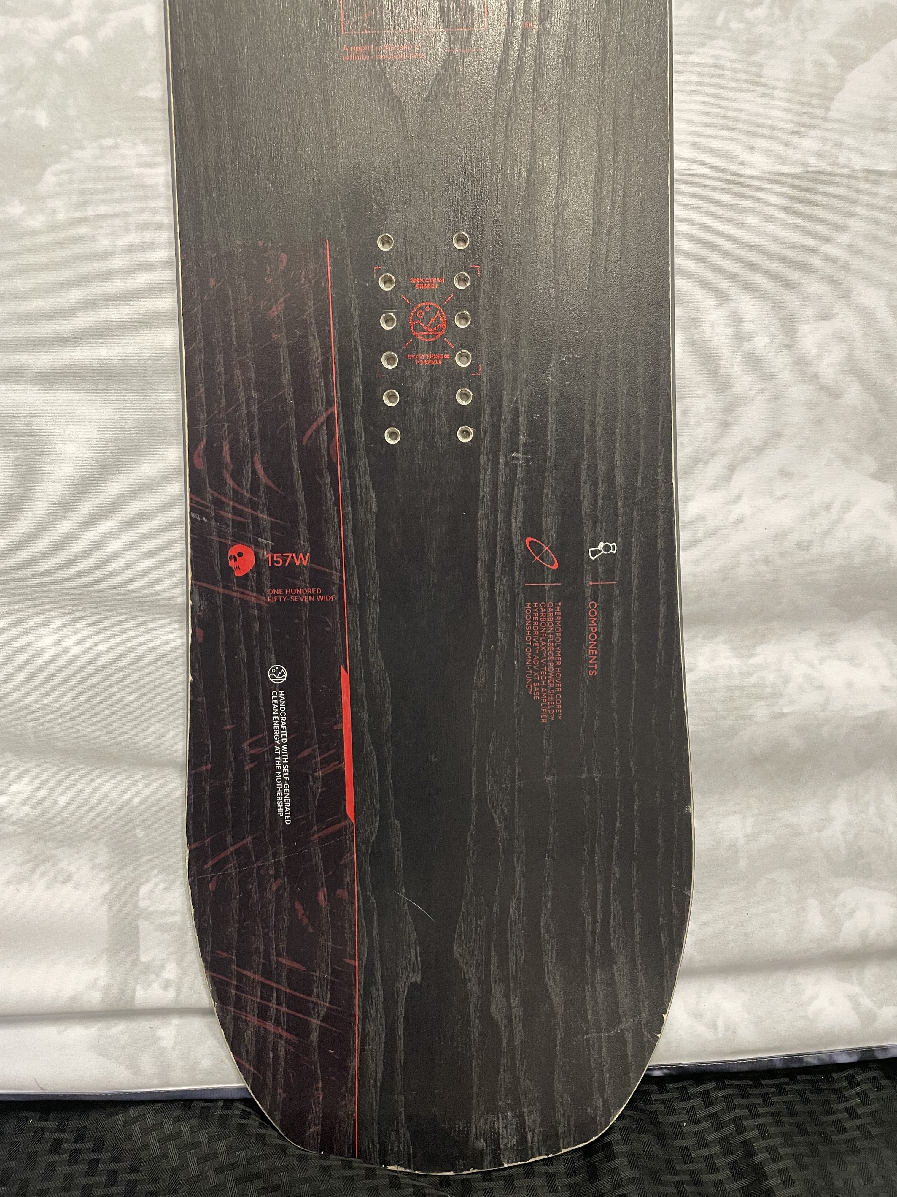 Lightly Used 2025 Capita Black Snowboard of Death Snowboard 157W cm