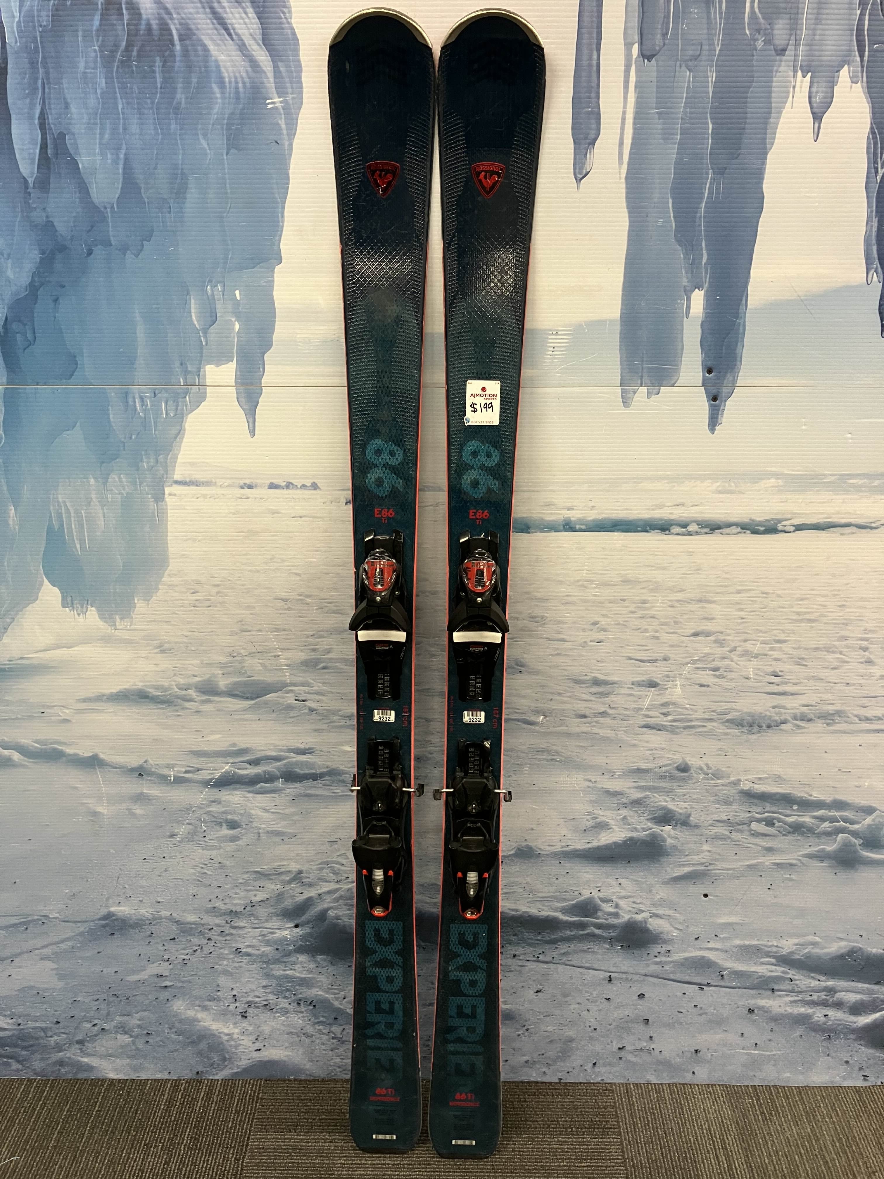 Used Rossignol Experience 86 Ti 167cm Skis w/ Look 14 Demo Bindings