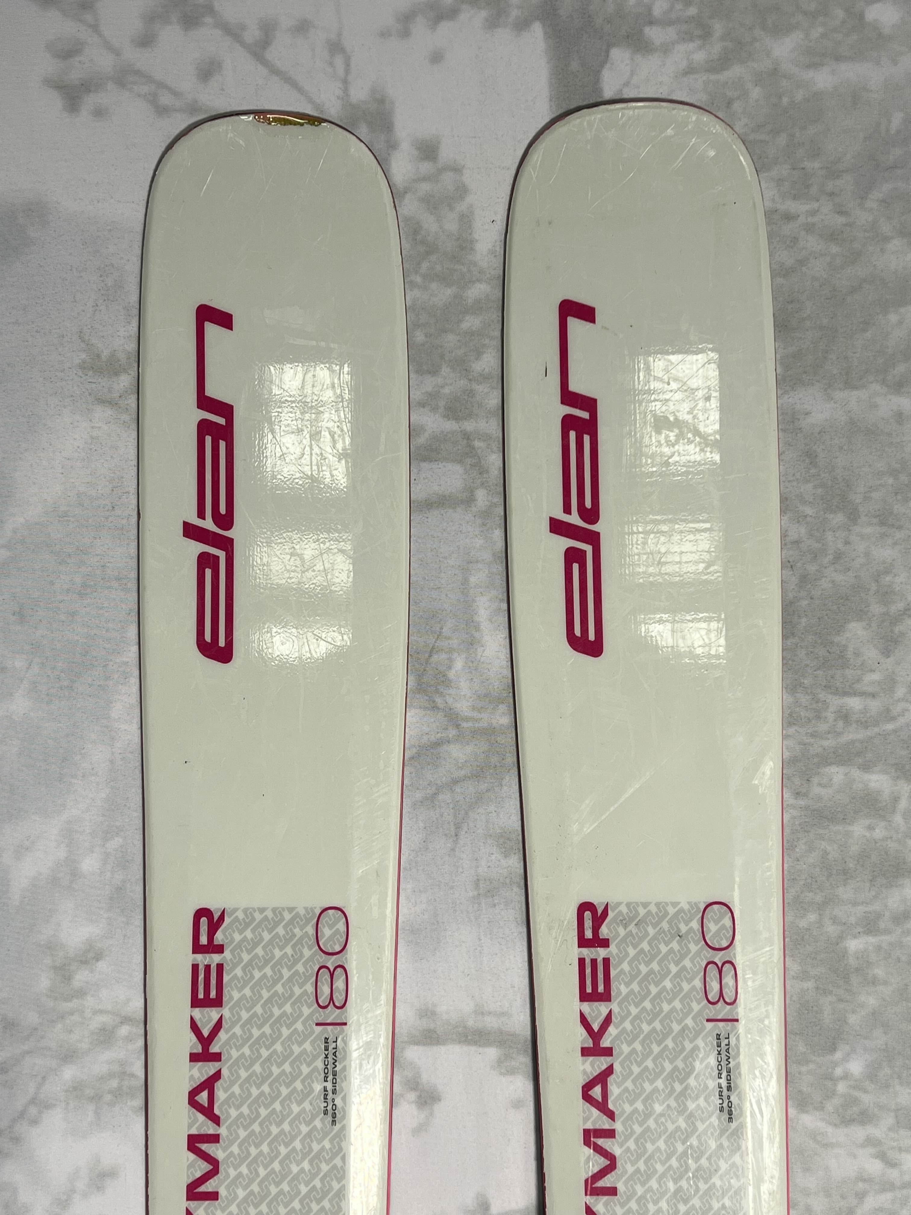 Lightly used Elan Playmaker 101 -180 cm Skis w/ Tyrolla Attack 14