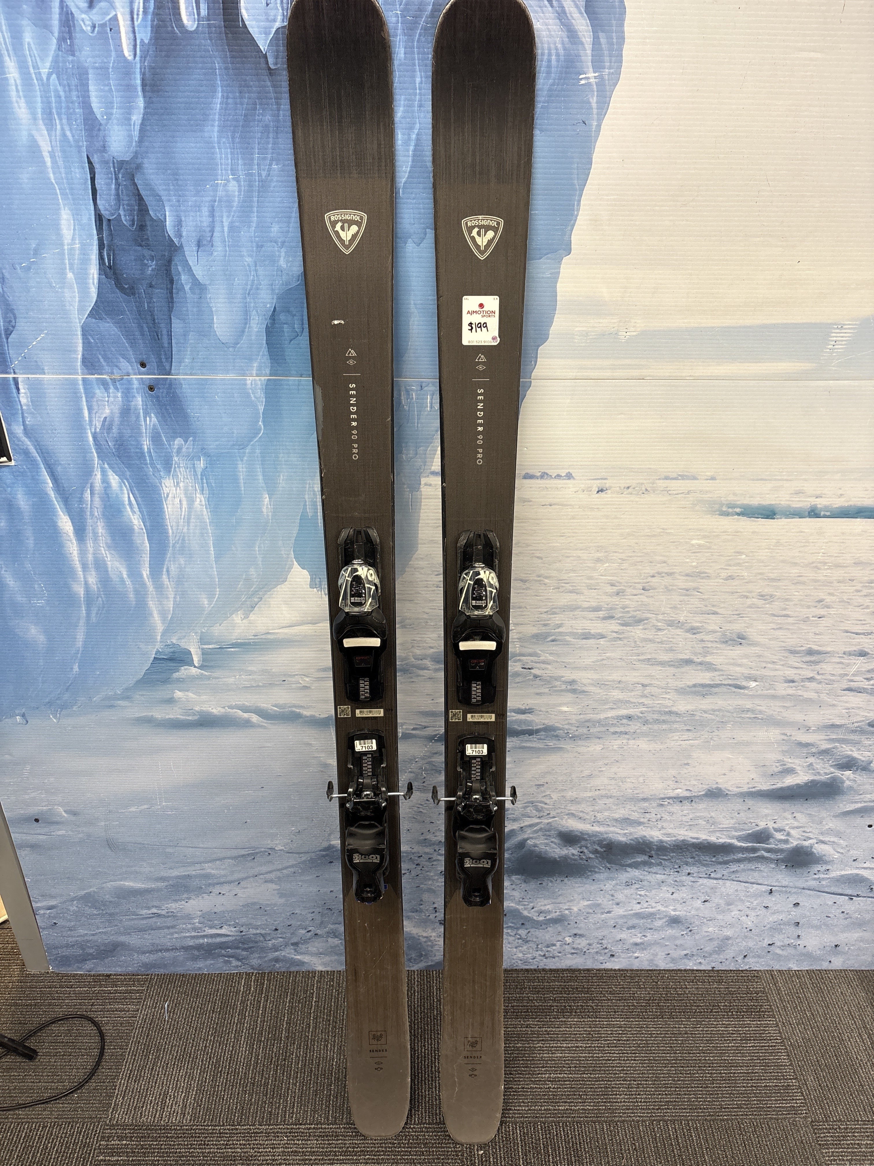 Used Rossignol Sender 90 Pro Ski - 170CM W/ Look 10 Demo Binding