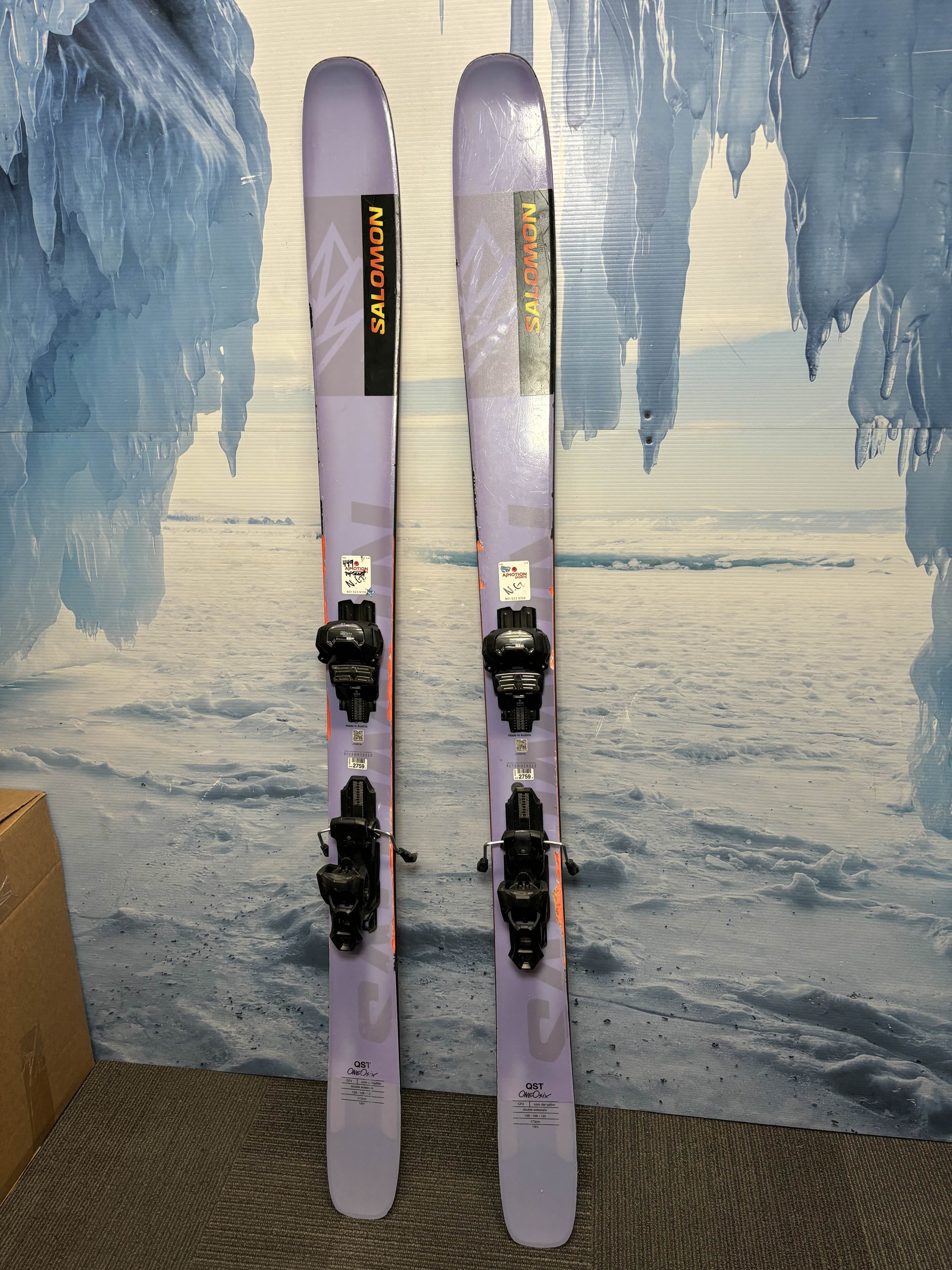 Used Salomon QST 106 Ski 173cm w/ Tyrolia Attack 14 Rental Binding