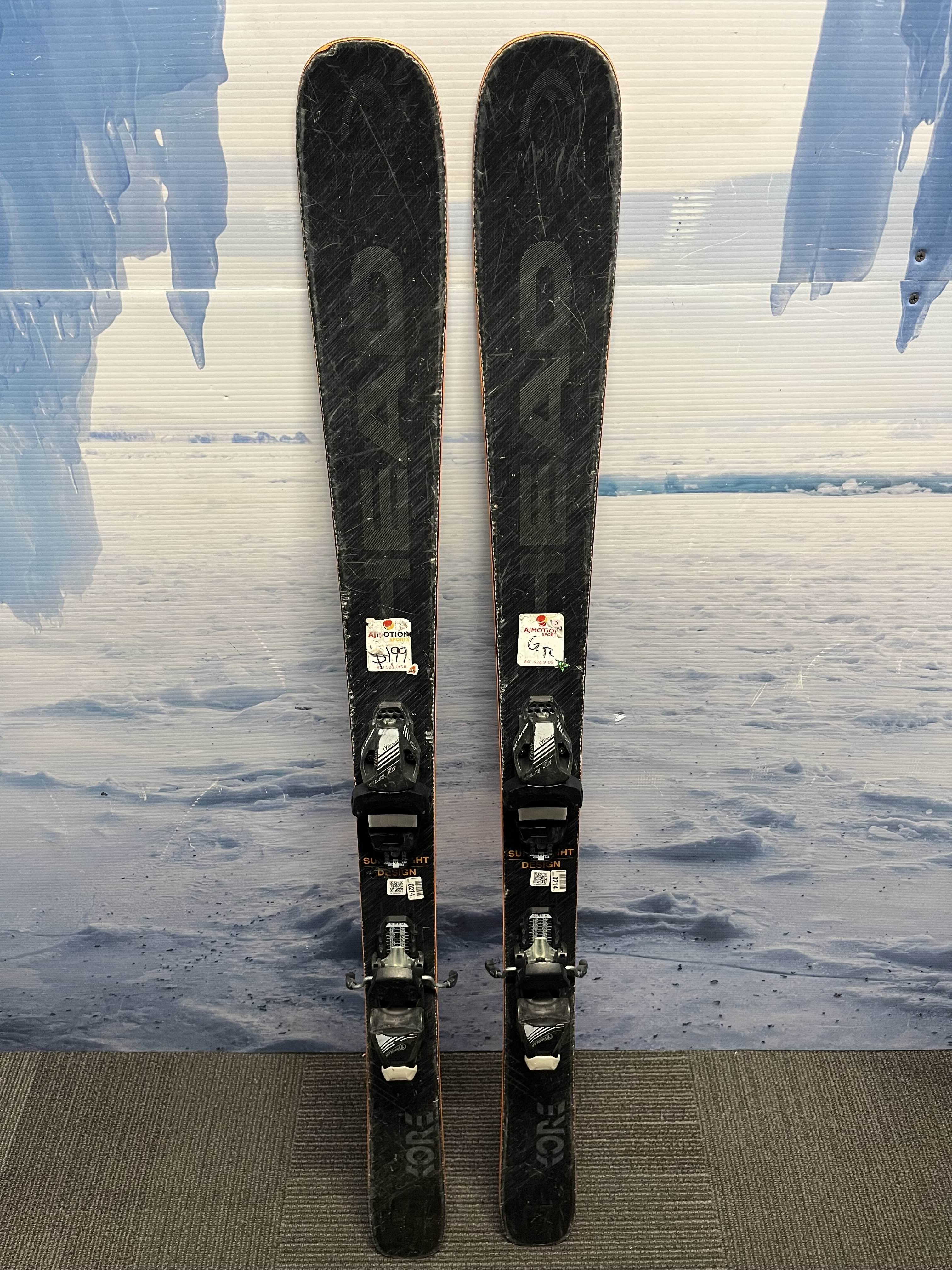 Used Head Kore 87 Youth Kids Ski w/ Tyrolia Slr 7.5 Demo Bindings - 144CM