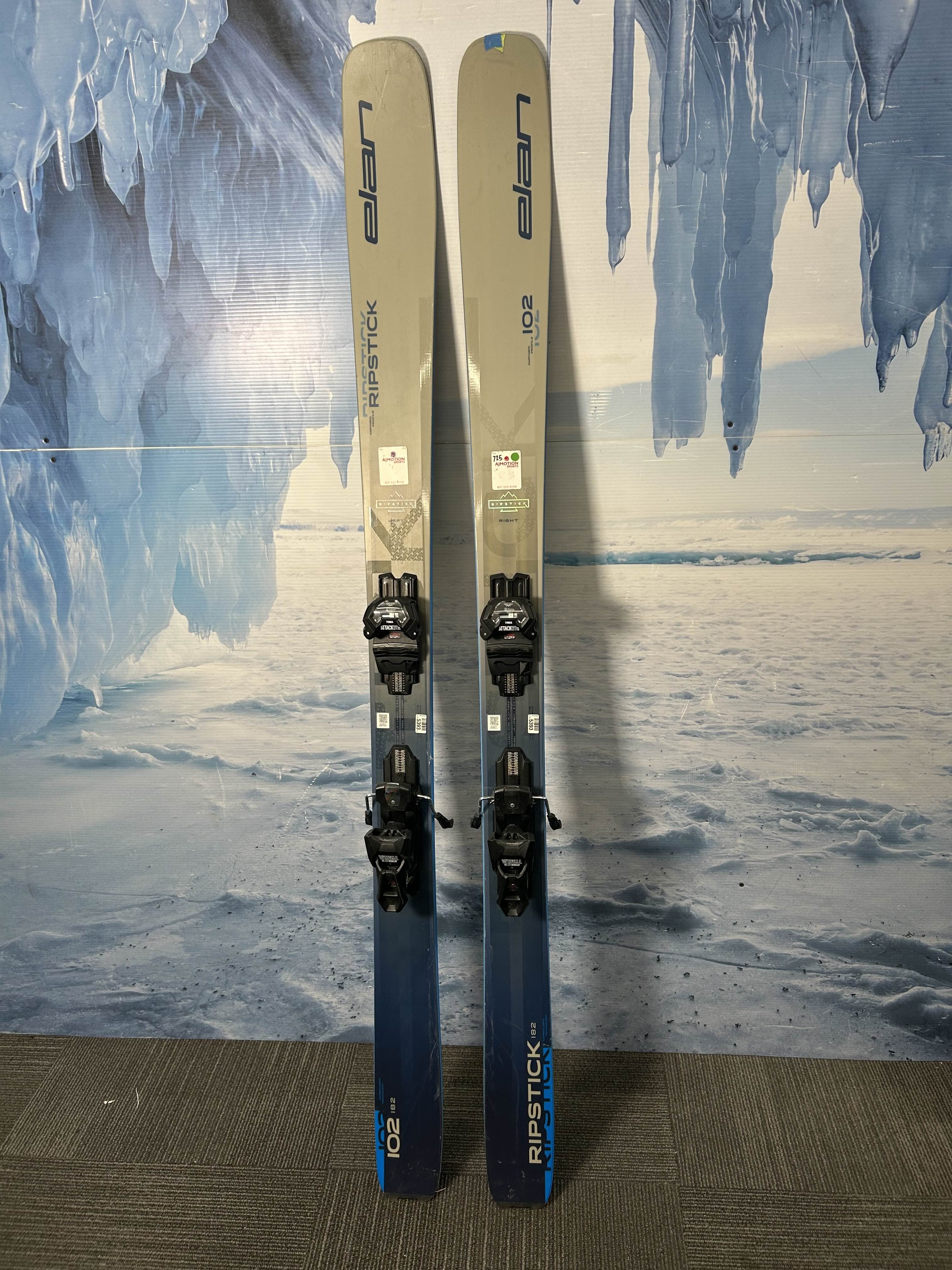 Used Elan Ripstick 102 2025 Skis 182cm w/ Tyrolia LYT 13 Attack GW Demo Bindings