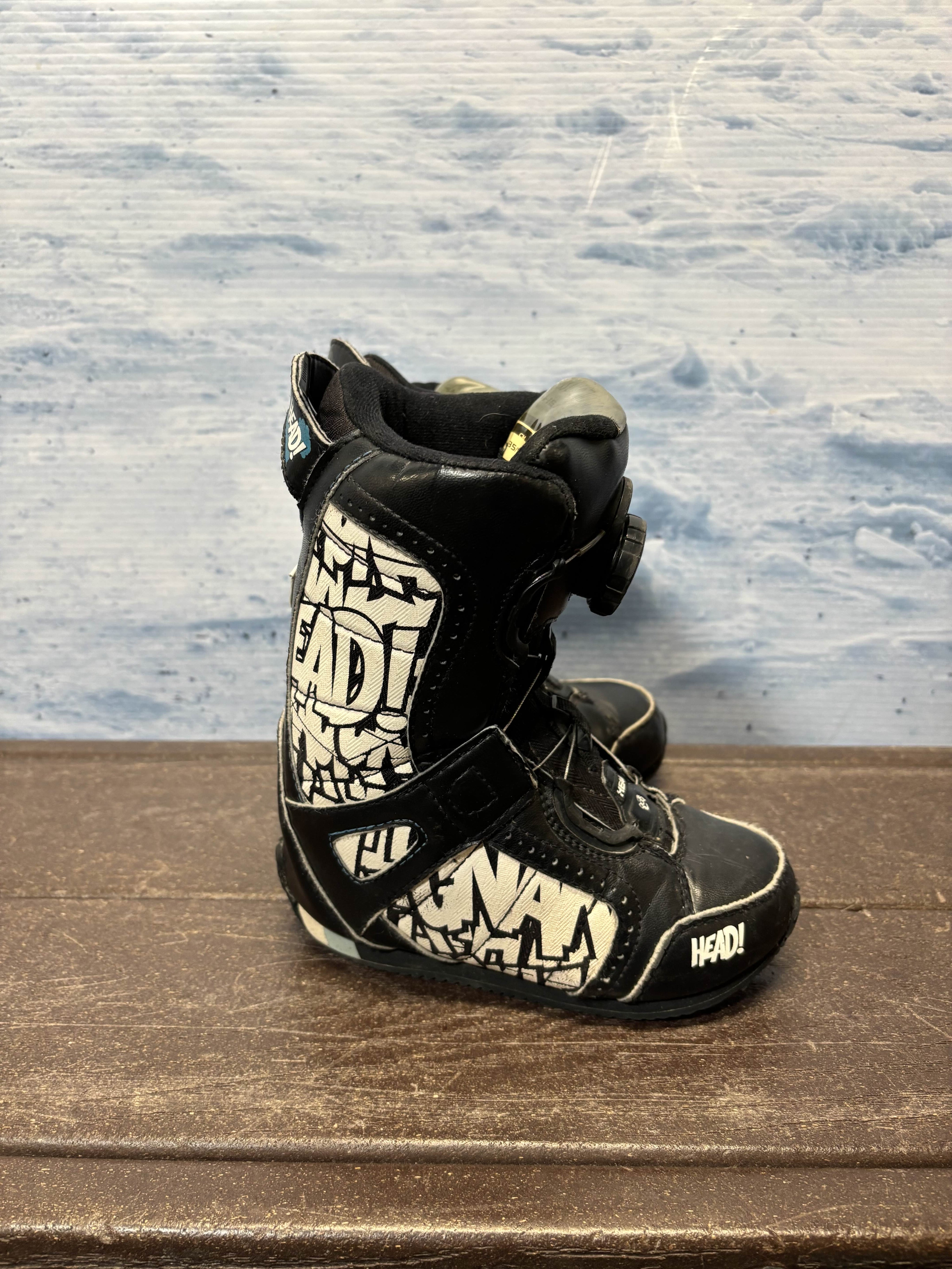 Used Head 450 RC Jr 18.5 BOA Kids Snowboard Boots
