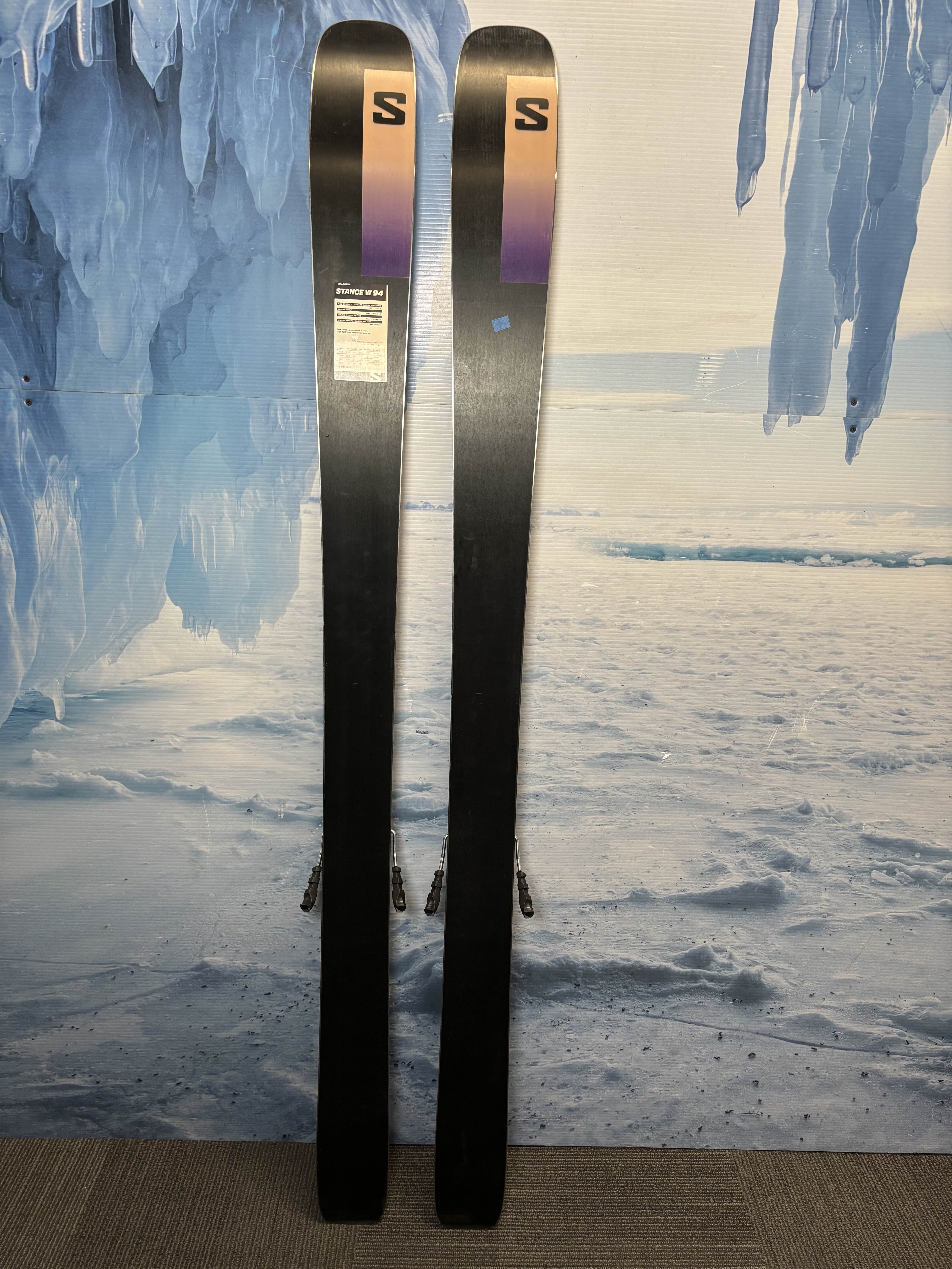Lightly Used Salomon Stance 94 Ski 168cm w/ Tyrolia Attack 11 Rental Binding