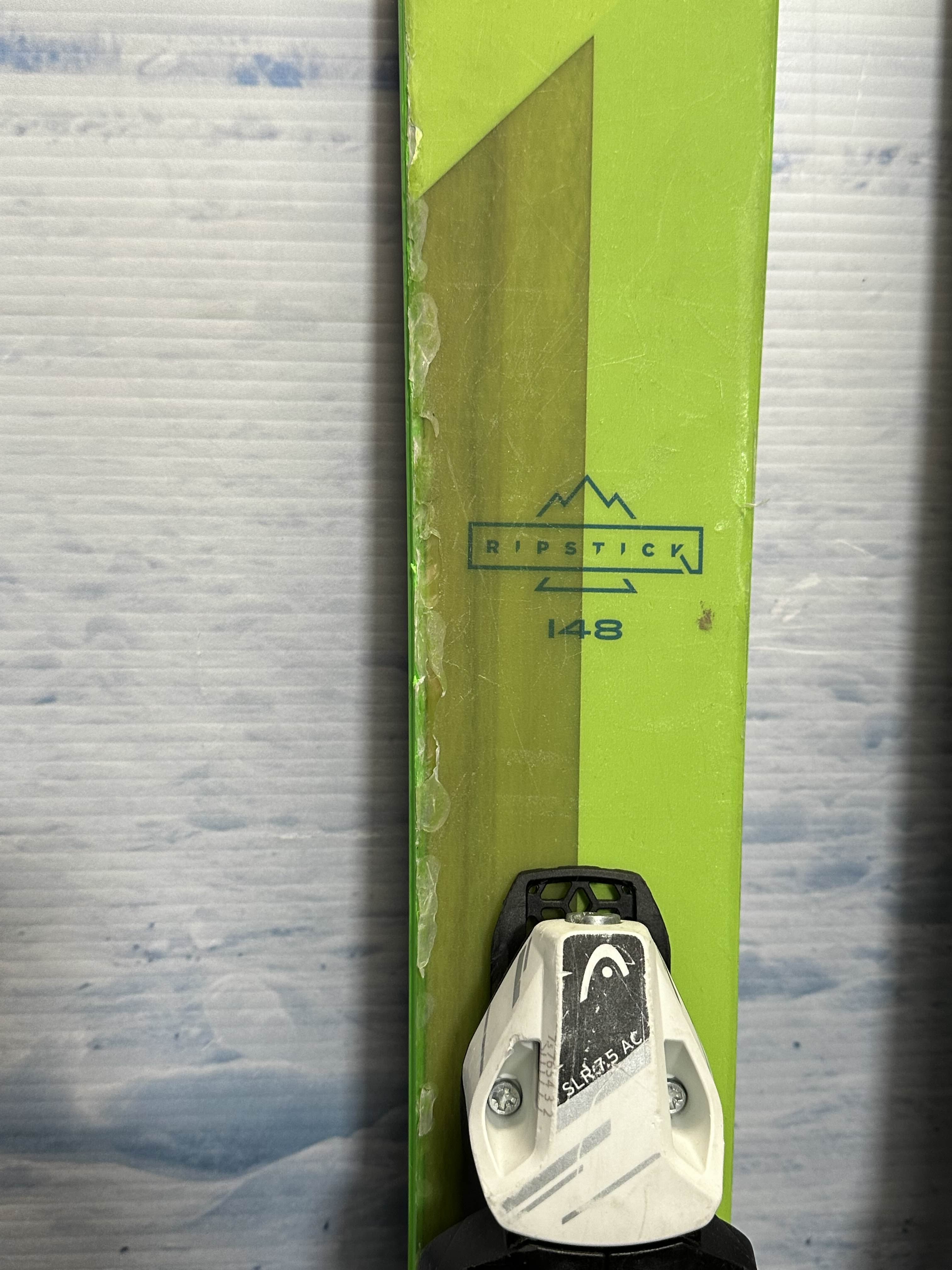 Used Elan Ripstick 86 148cm w/ Head SLR 7.5 AC Rental Binding