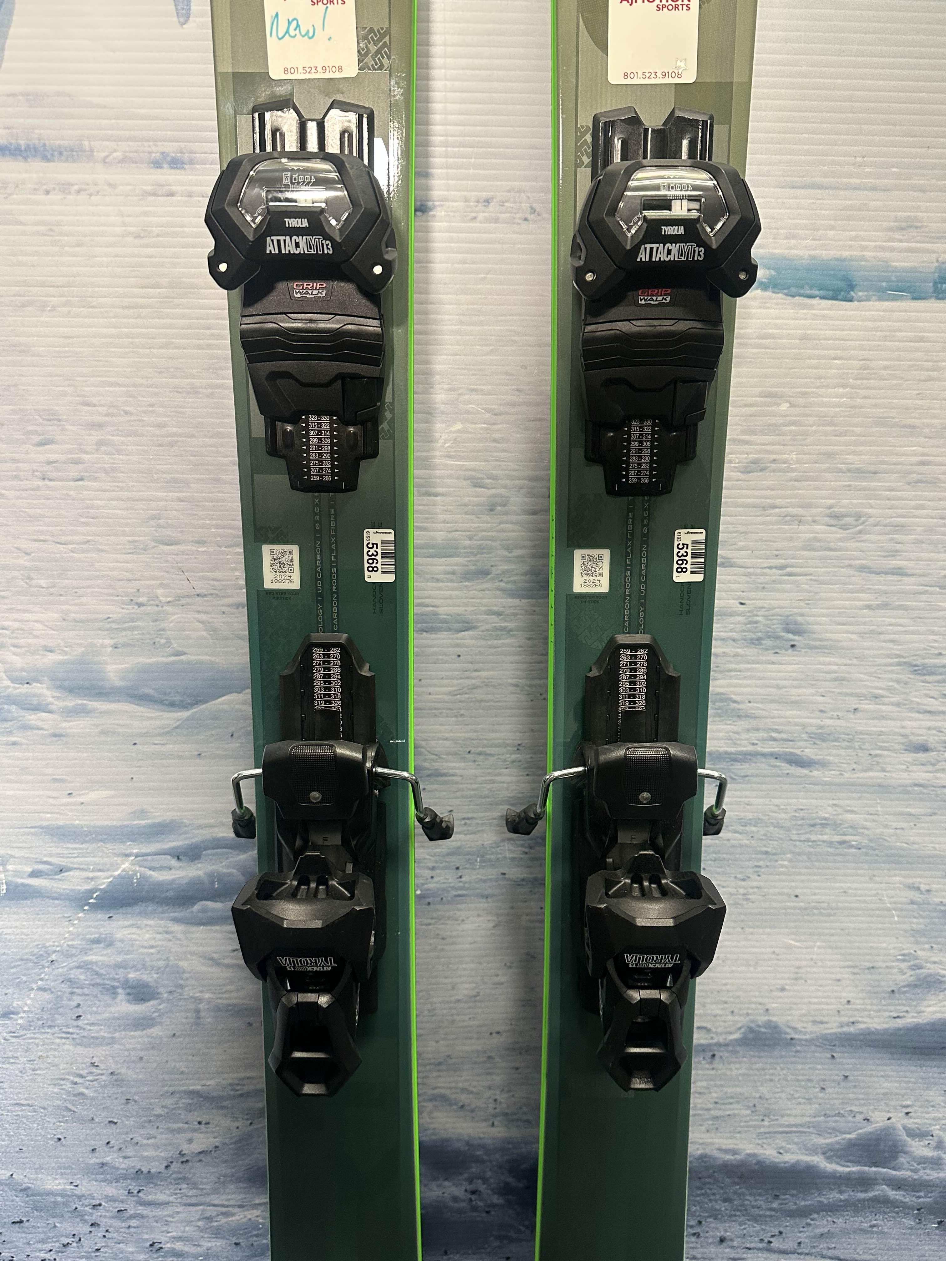 Very Lightly Used Elan Ripstick 189cm w/ Tyrolia Attack LYT13 GW Bindings