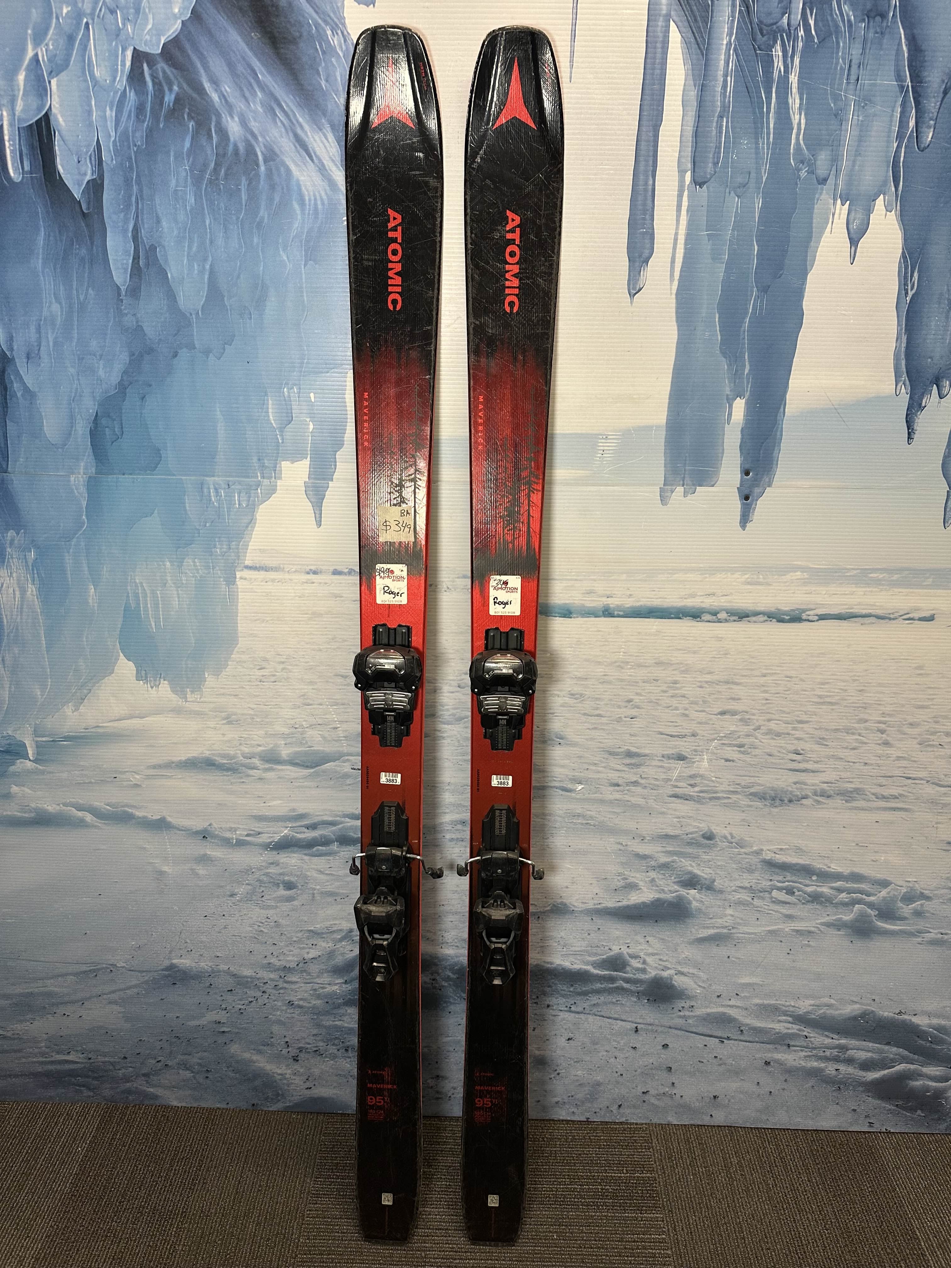 Used Atomic Maverick 95 ti 180cm w/ Tyrolia Attack 14 Rental Binding