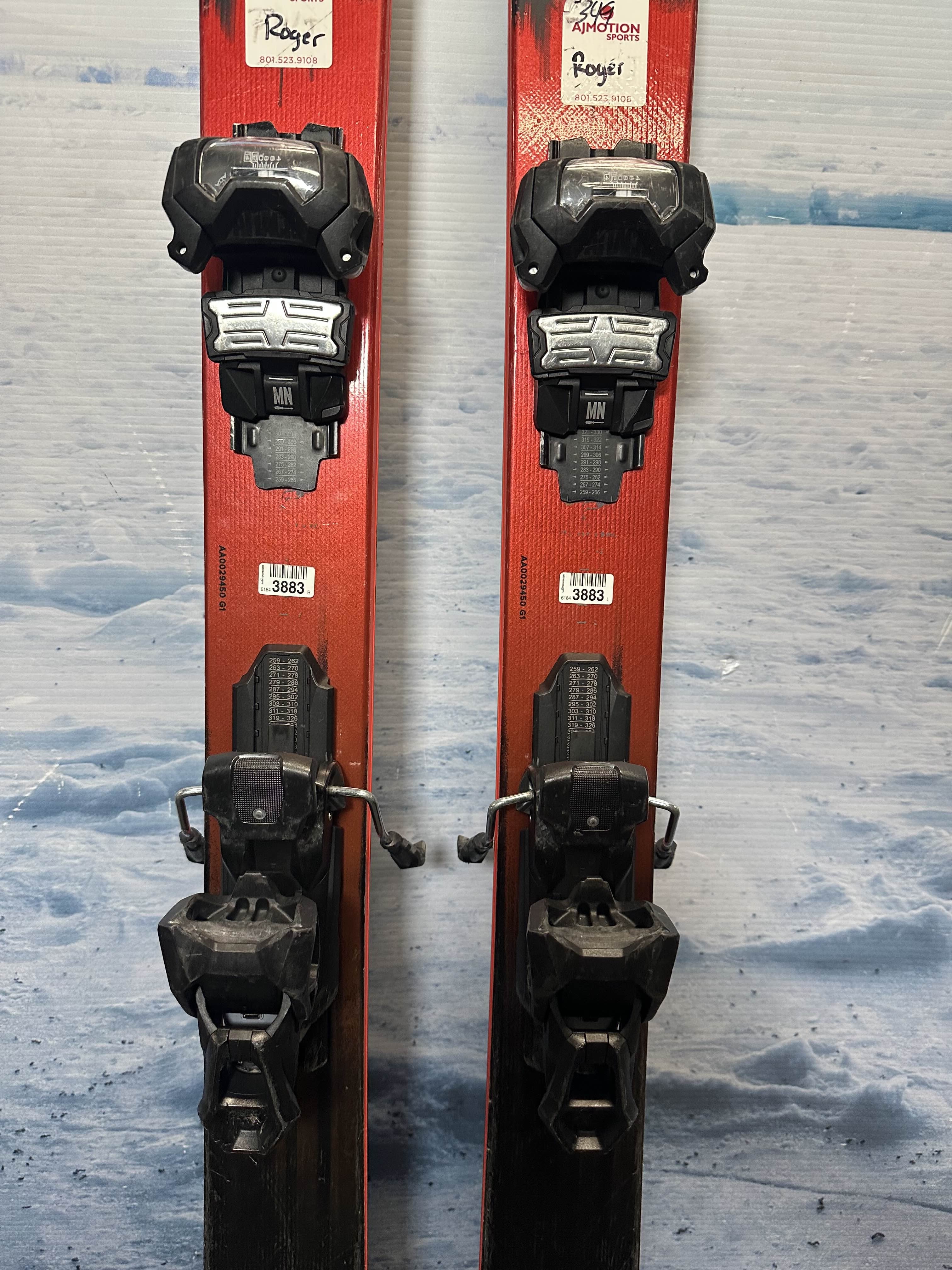 Used Atomic Maverick 95 ti 180cm w/ Tyrolia Attack 14 Rental Binding
