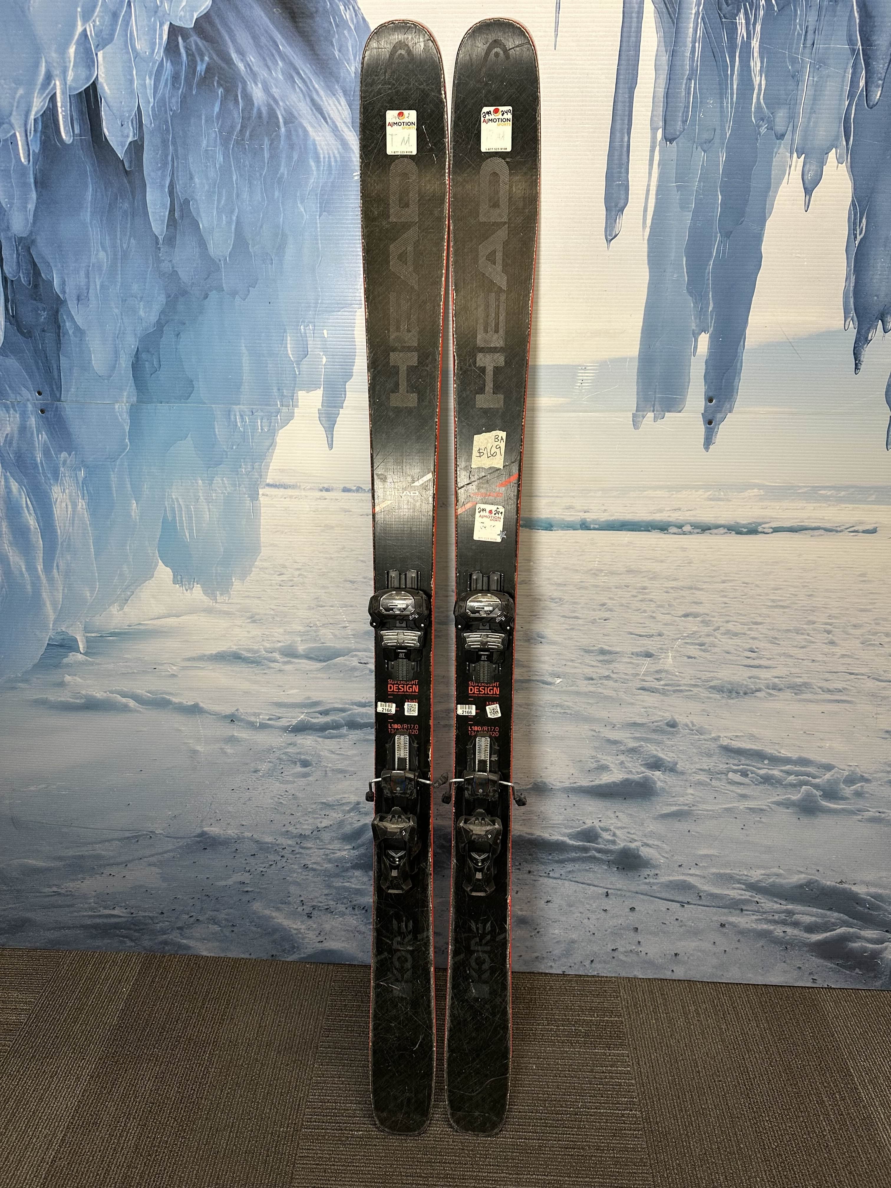 Used Head Kore 180cm w/ Tyrolia Attack 13 Demo Bindings