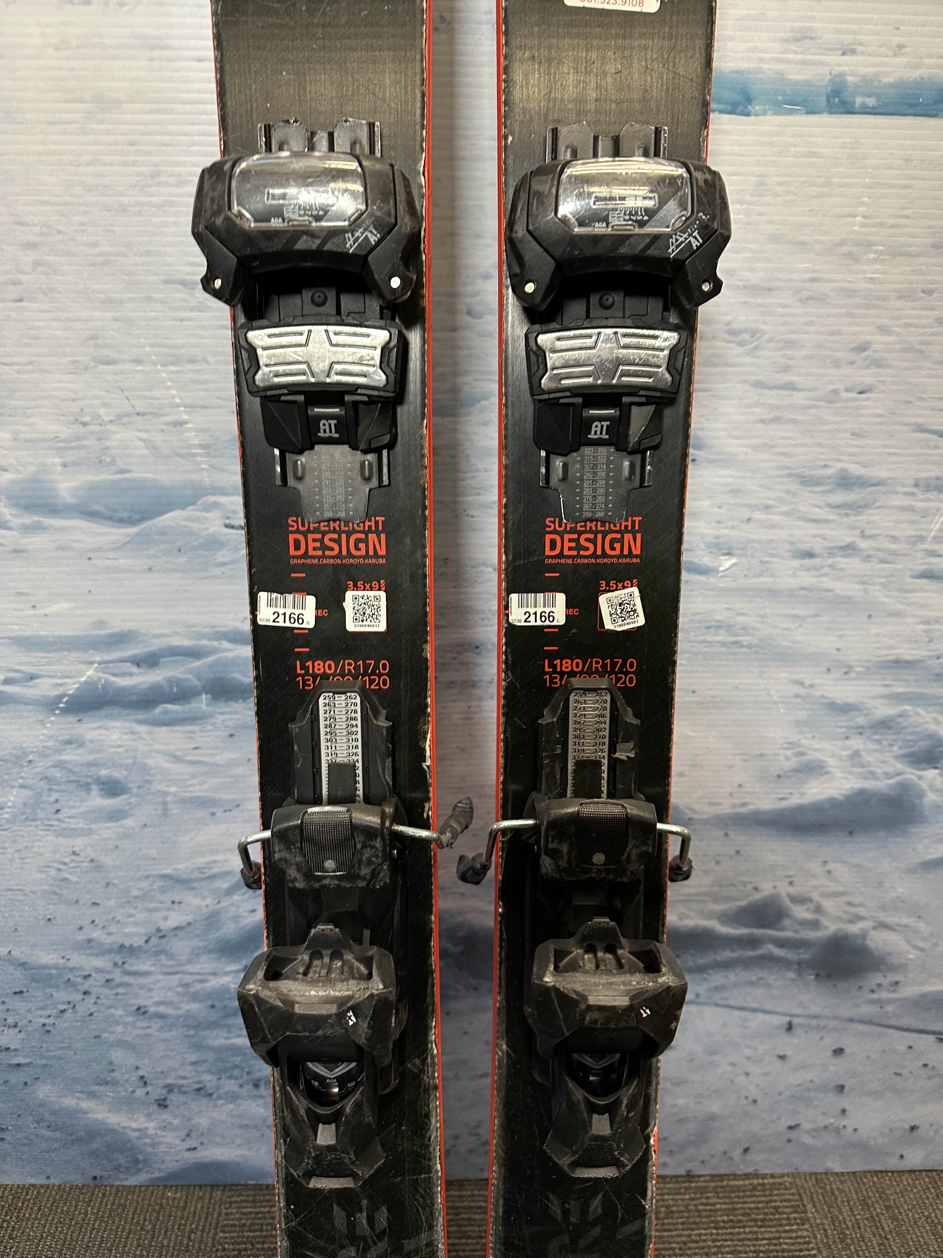 Used Head Kore 180cm w/ Tyrolia Attack 13 Demo Bindings