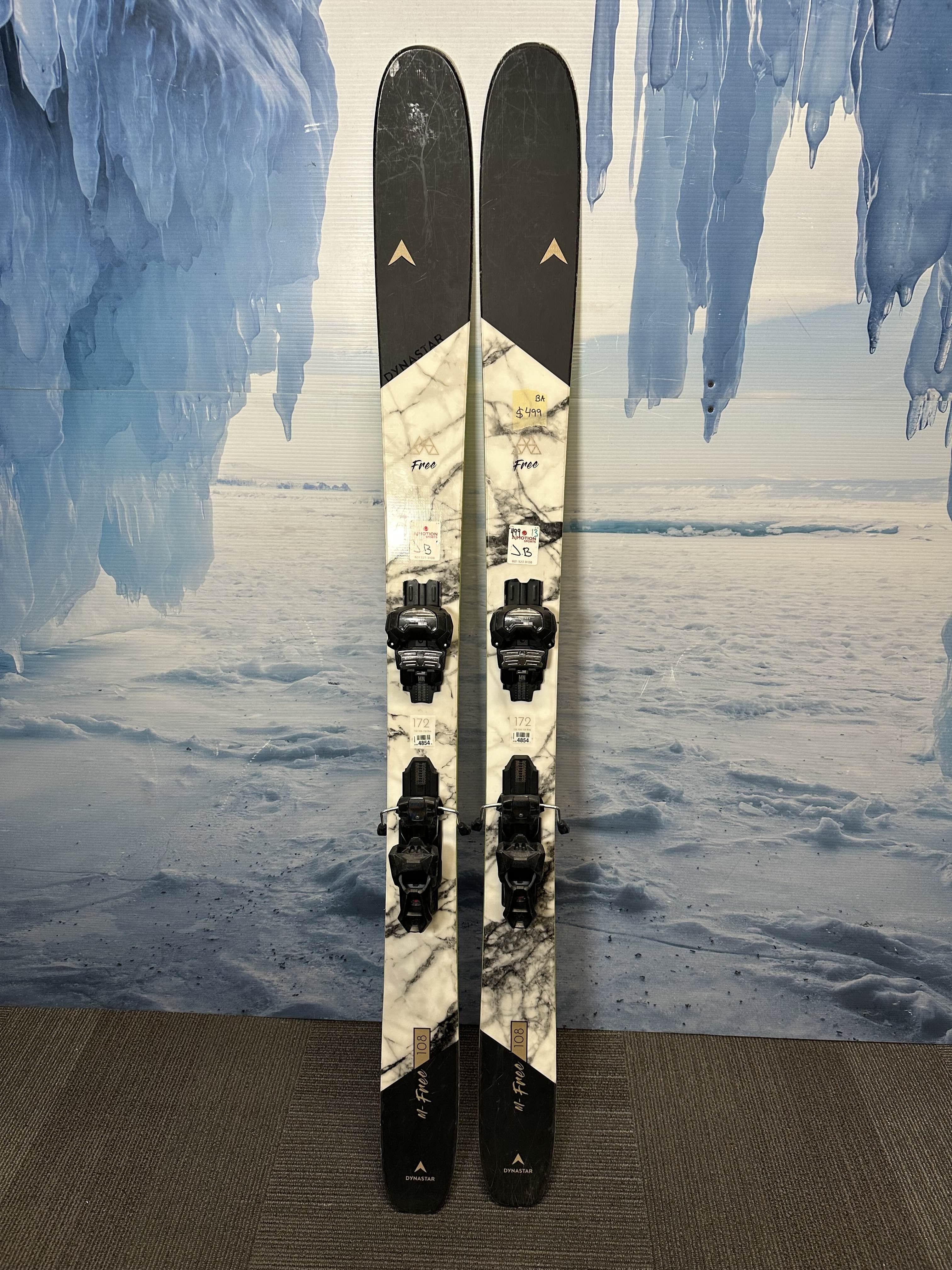 Used Dynastar M-Free 108 172cm w/ Attack 14 Bindings Demo Bindings