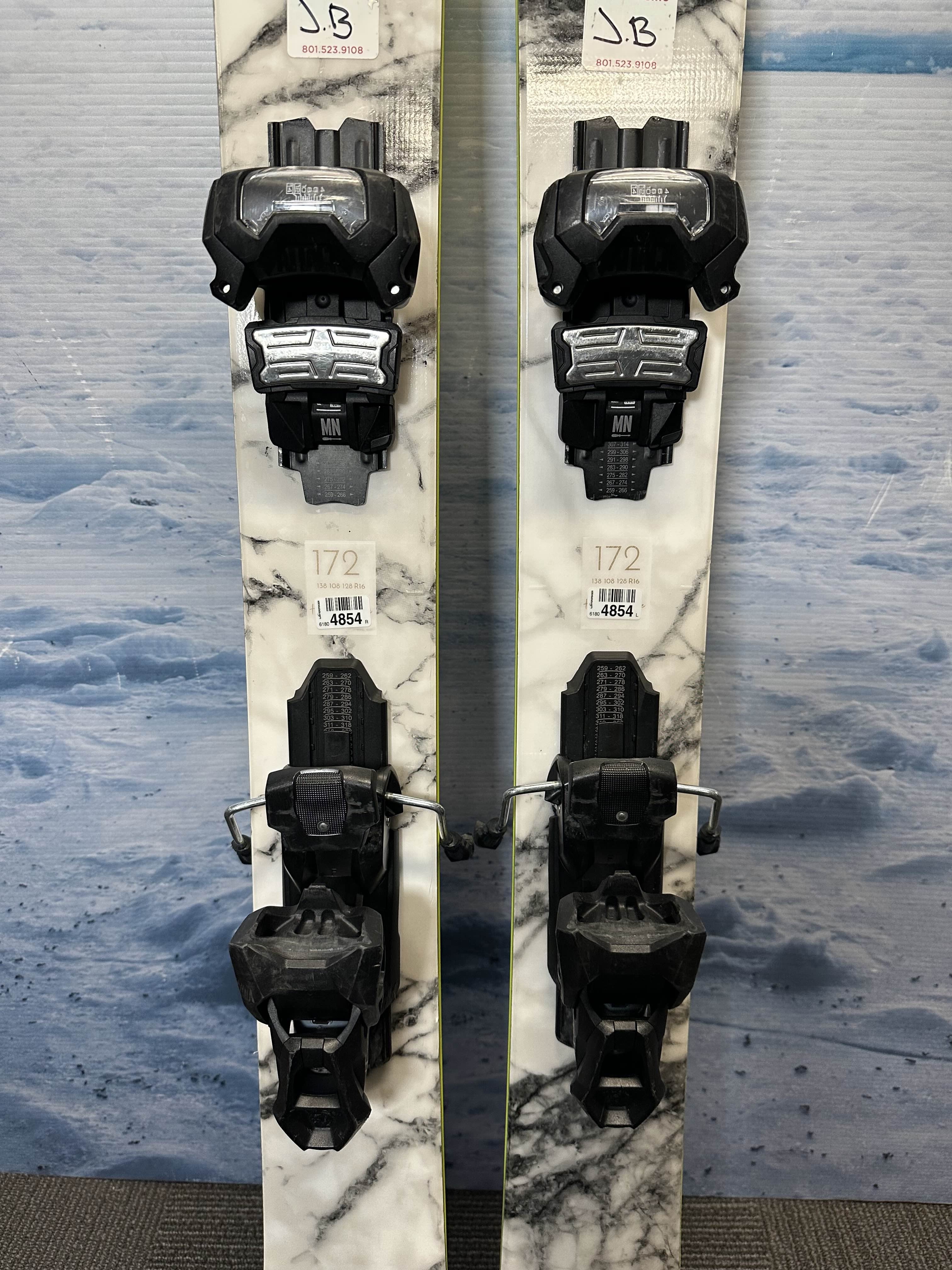 Used Dynastar M-Free 108 172cm w/ Attack 14 Bindings Demo Bindings