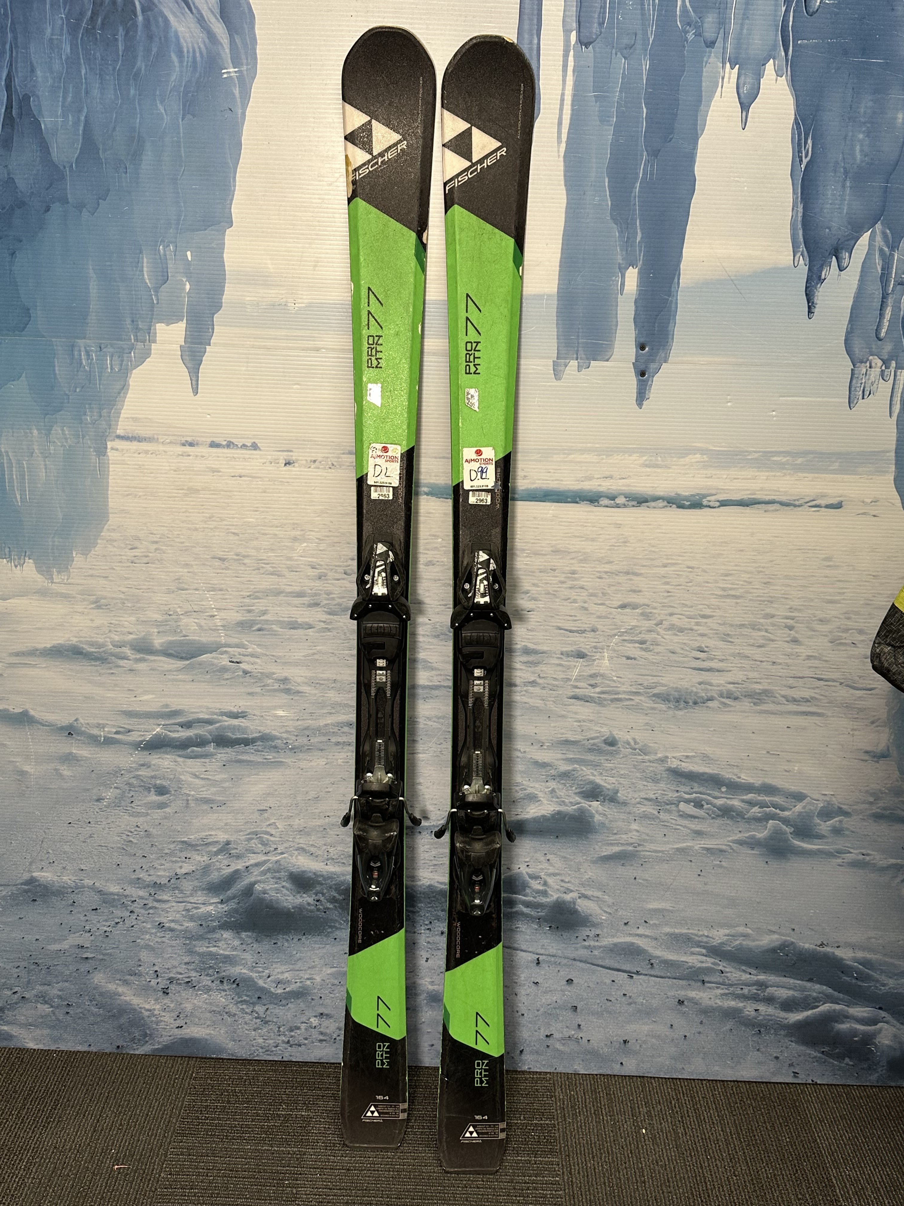 Used Fischer Pro MTN 164cm Skis w/ Fischer RS 11 Rental Binding