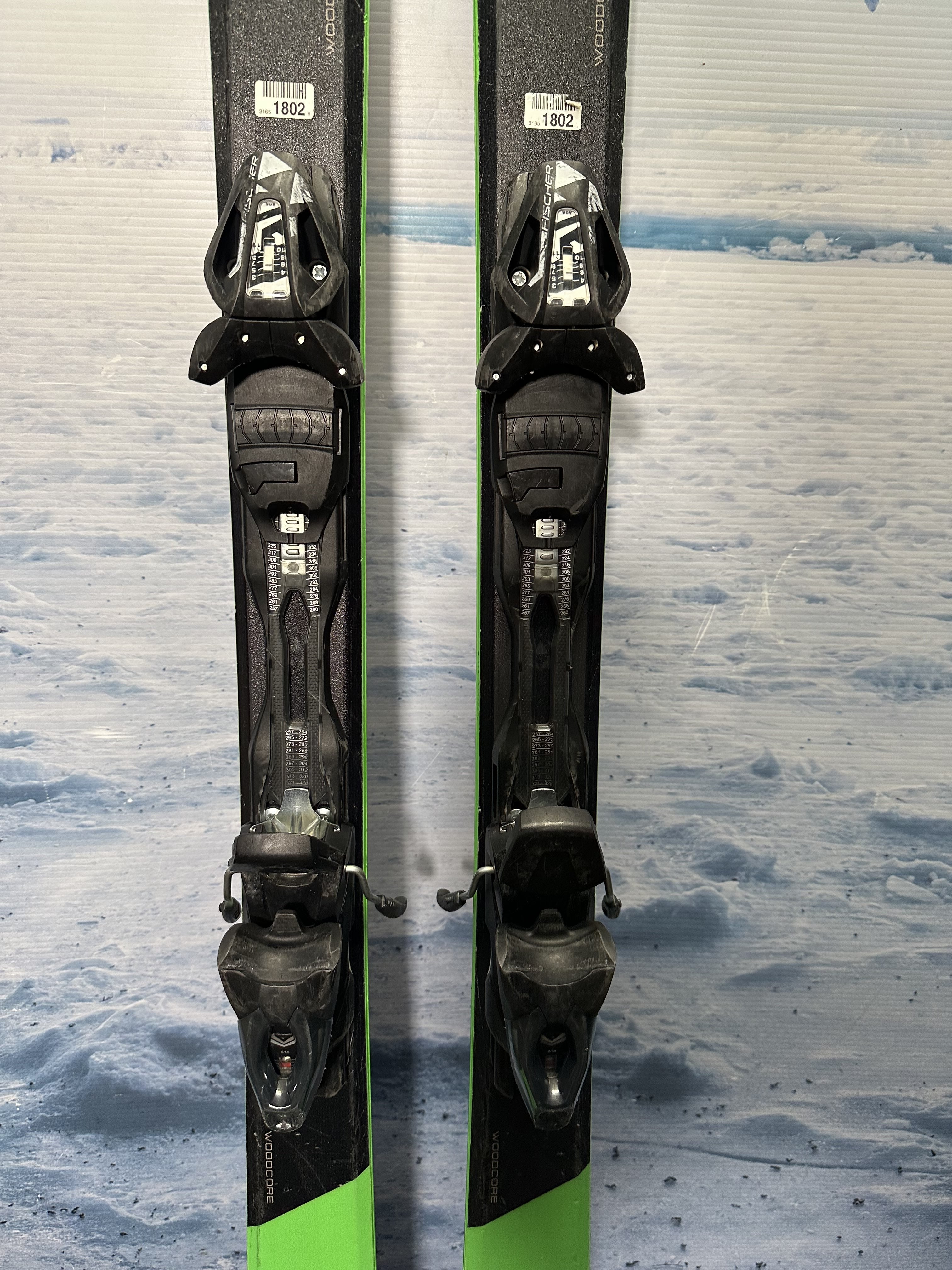Used Fischer Pro MTN 178cm Skis w/ Fischer RS 11 Rental Binding