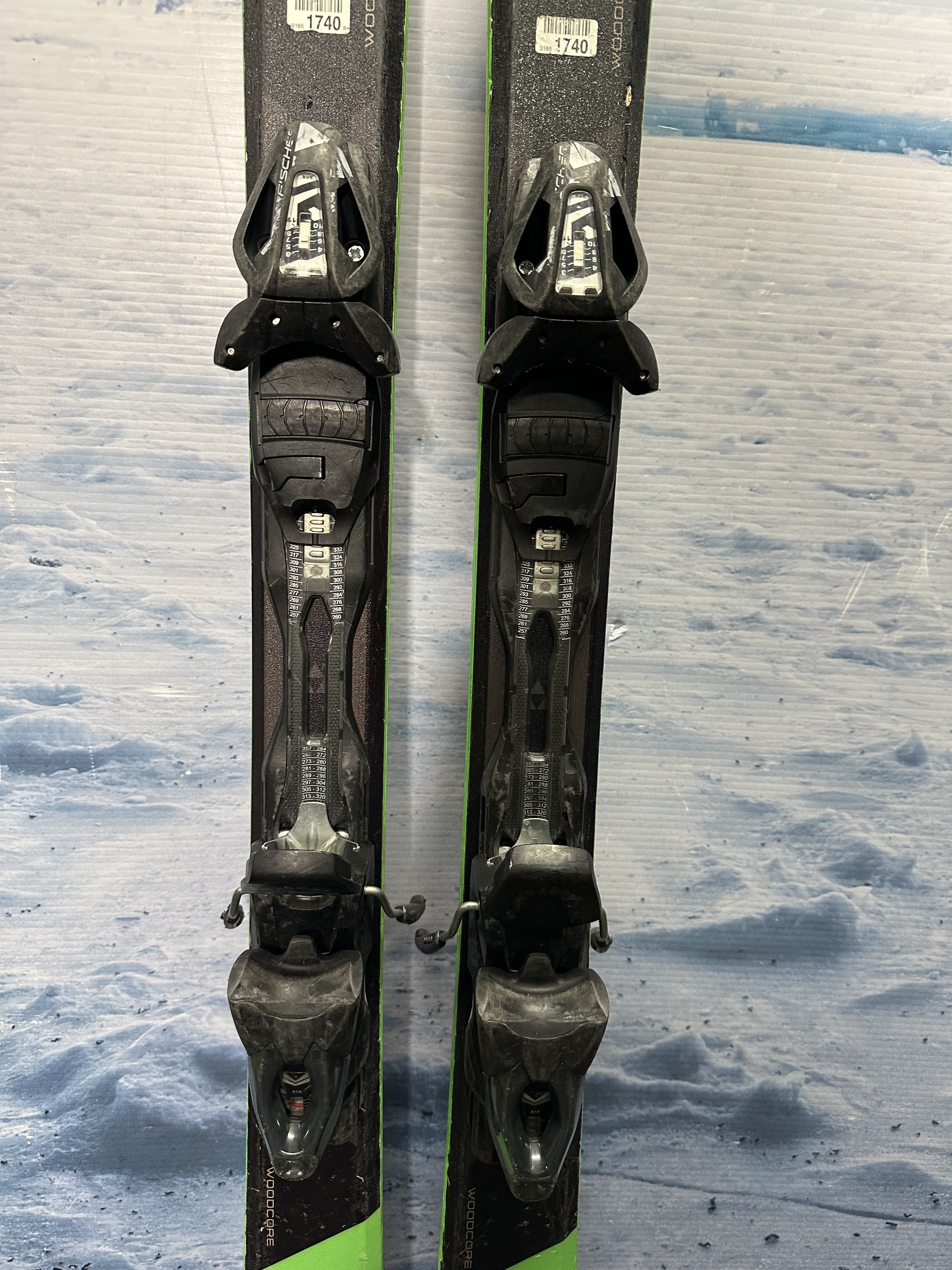 Used Fischer Pro MTN 164cm Skis w/ Fischer RS 11 Rental Binding