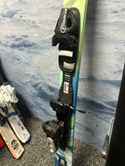 Used Head Residue 118cm Jr Kids Skis w/ Tyrolia SP 7.5 Demo Binding