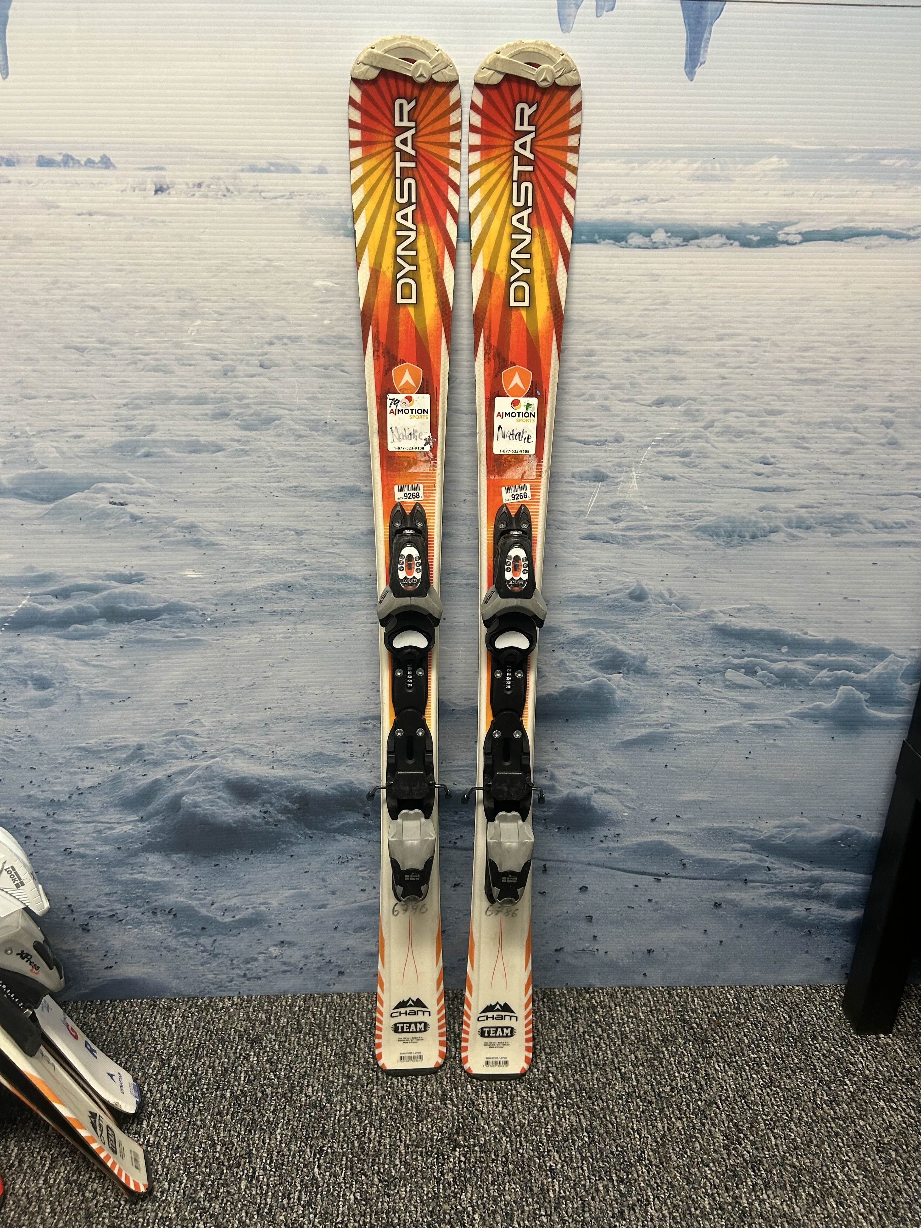 Used Dynastar Cham Team 110cm Jr Kids Skis w/ Look Xpress 4.5 Demo Binding