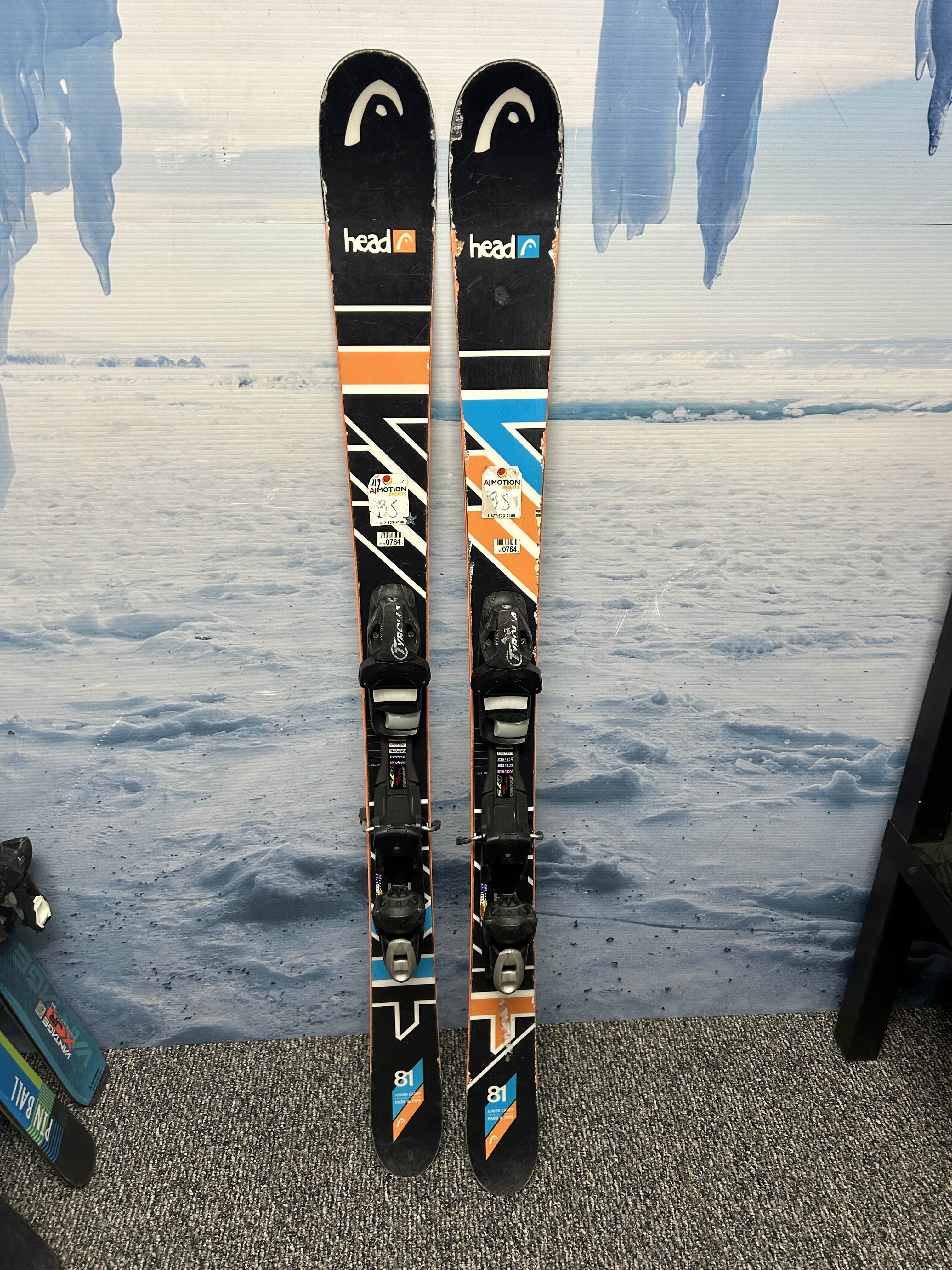 Used Head Junior Caddy 141cm Jr Kids Skis w/ Tyrolia SP 7.5 Demo Binding