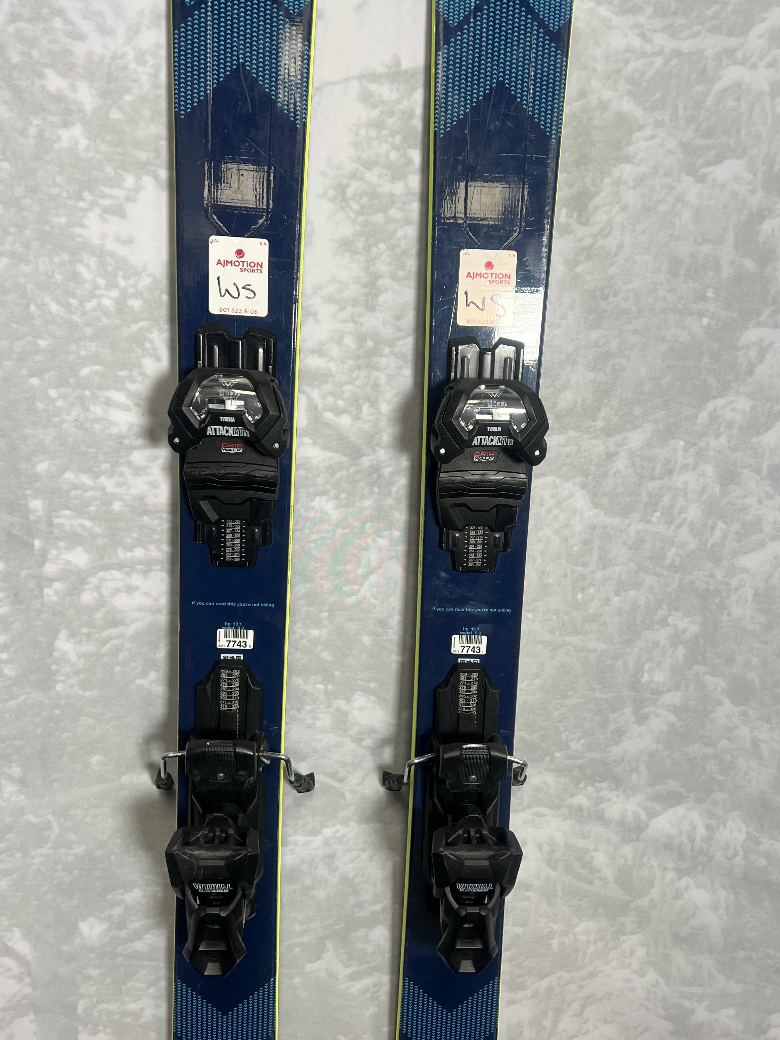 Used Black Crow Serpo 2025 Ski 180cm w/ Tyrolia Attack 13 Bindings