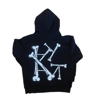 Kalamity Bone Hoodie Black