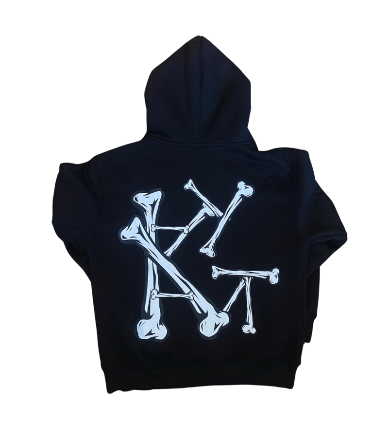 Kalamity Bone Hoodie Black