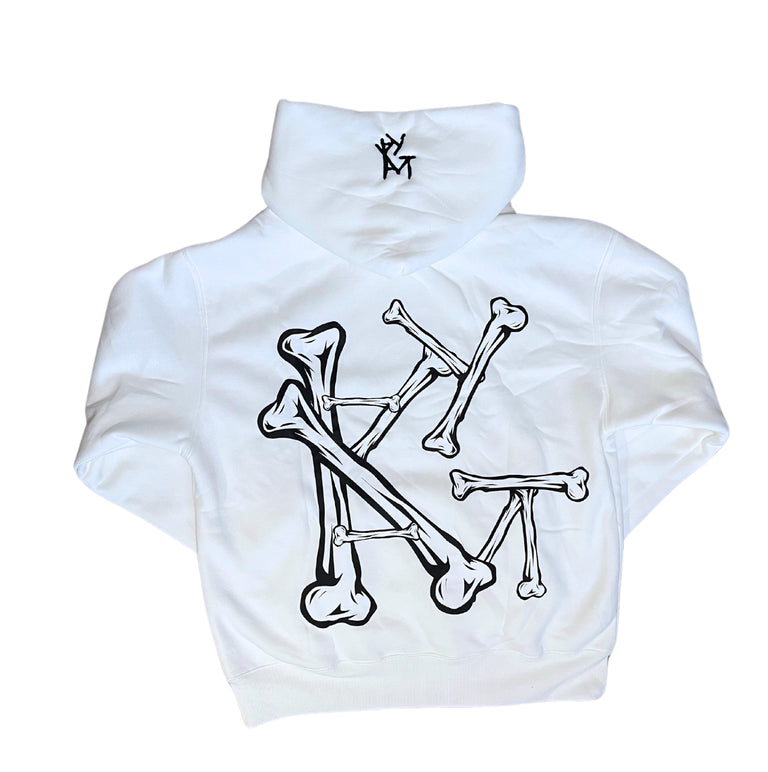 Kalamity Bone Hoodie White