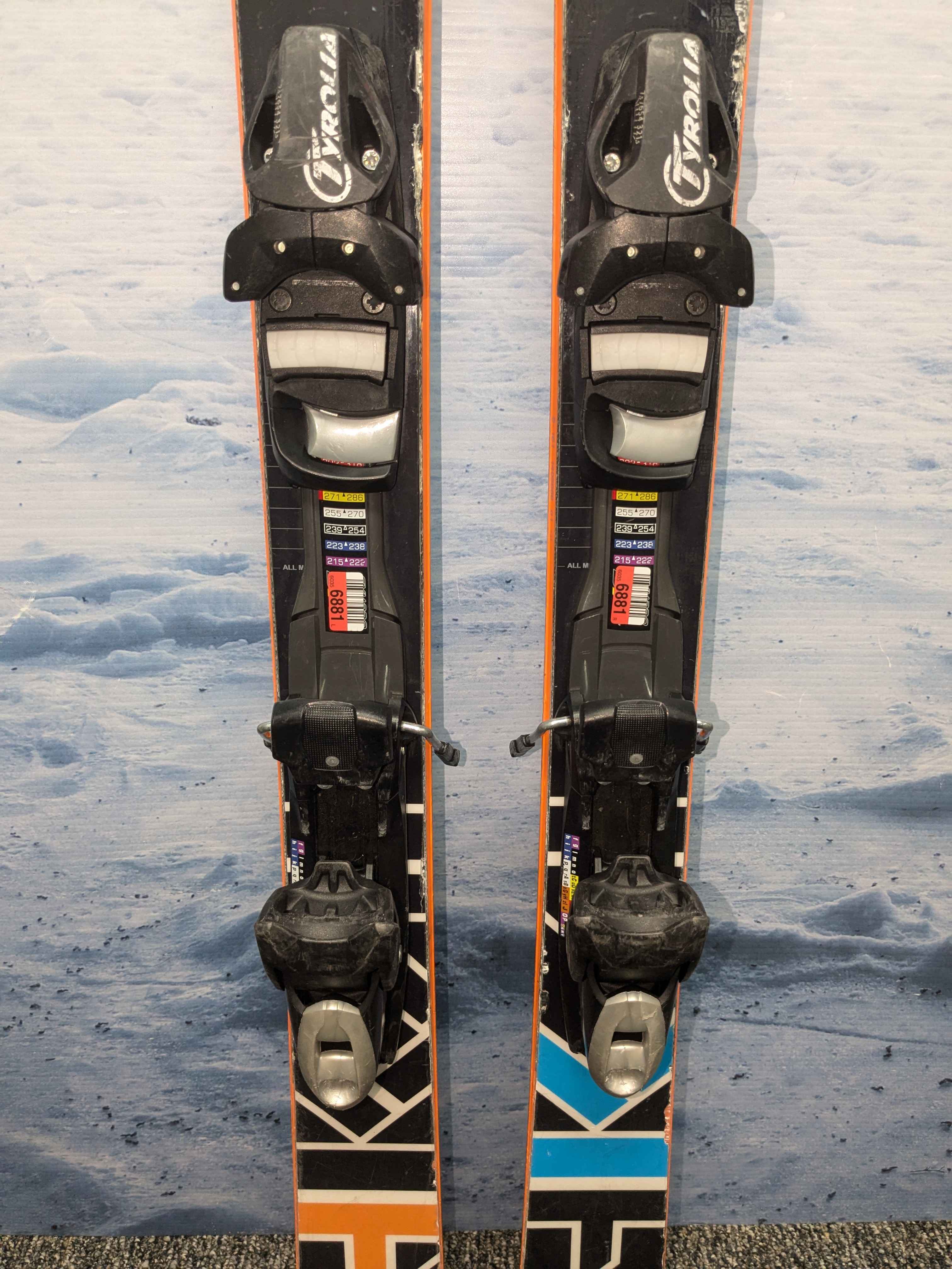 Used Head Junior Caddy 161cm Jr Kids Skis w/ Tyrolia SP 7.5 Demo Binding
