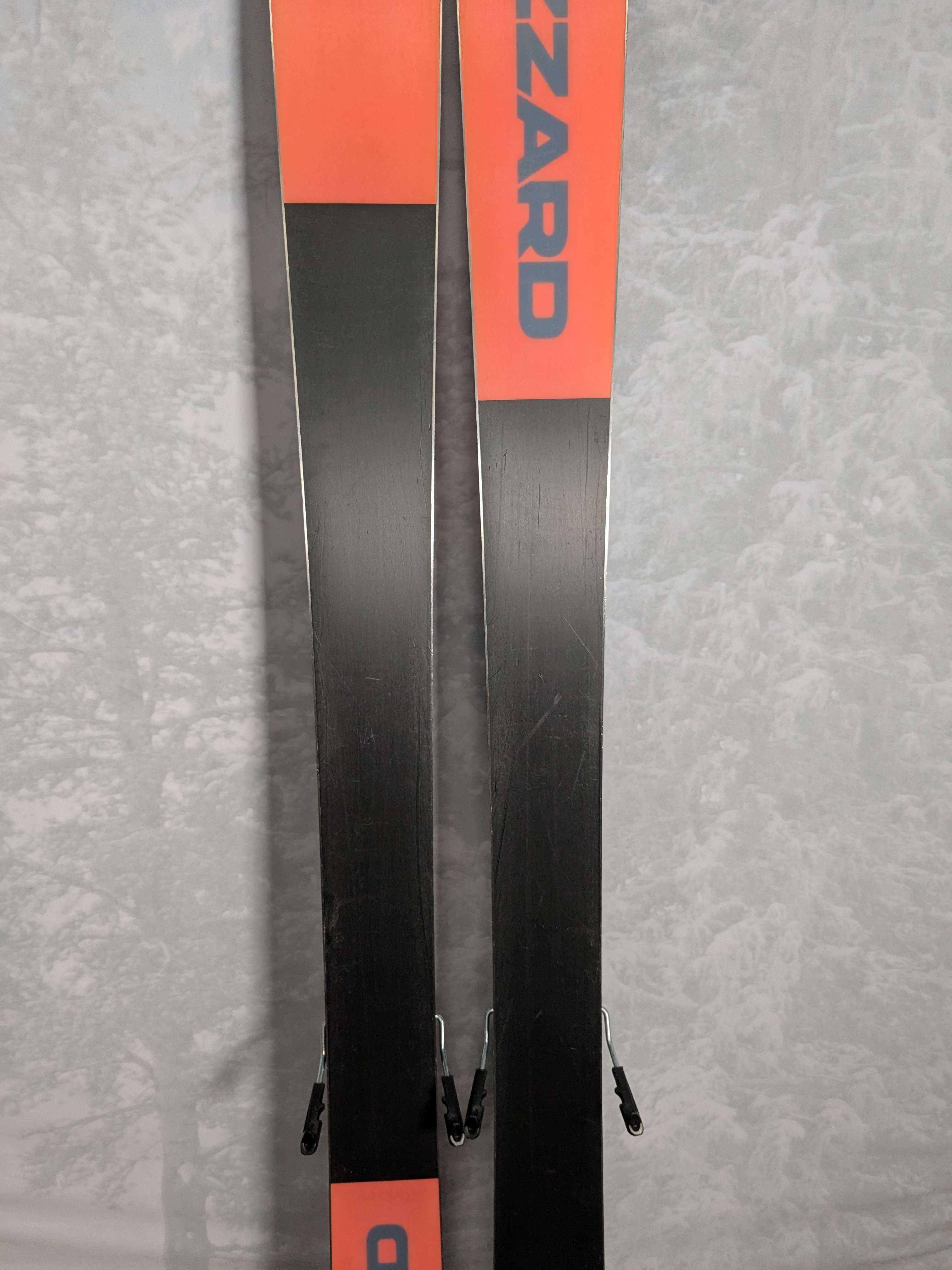 Used 2025 Blizzard Rustler 9 skis- 168cm w/ Salomon Strive 13 Binding