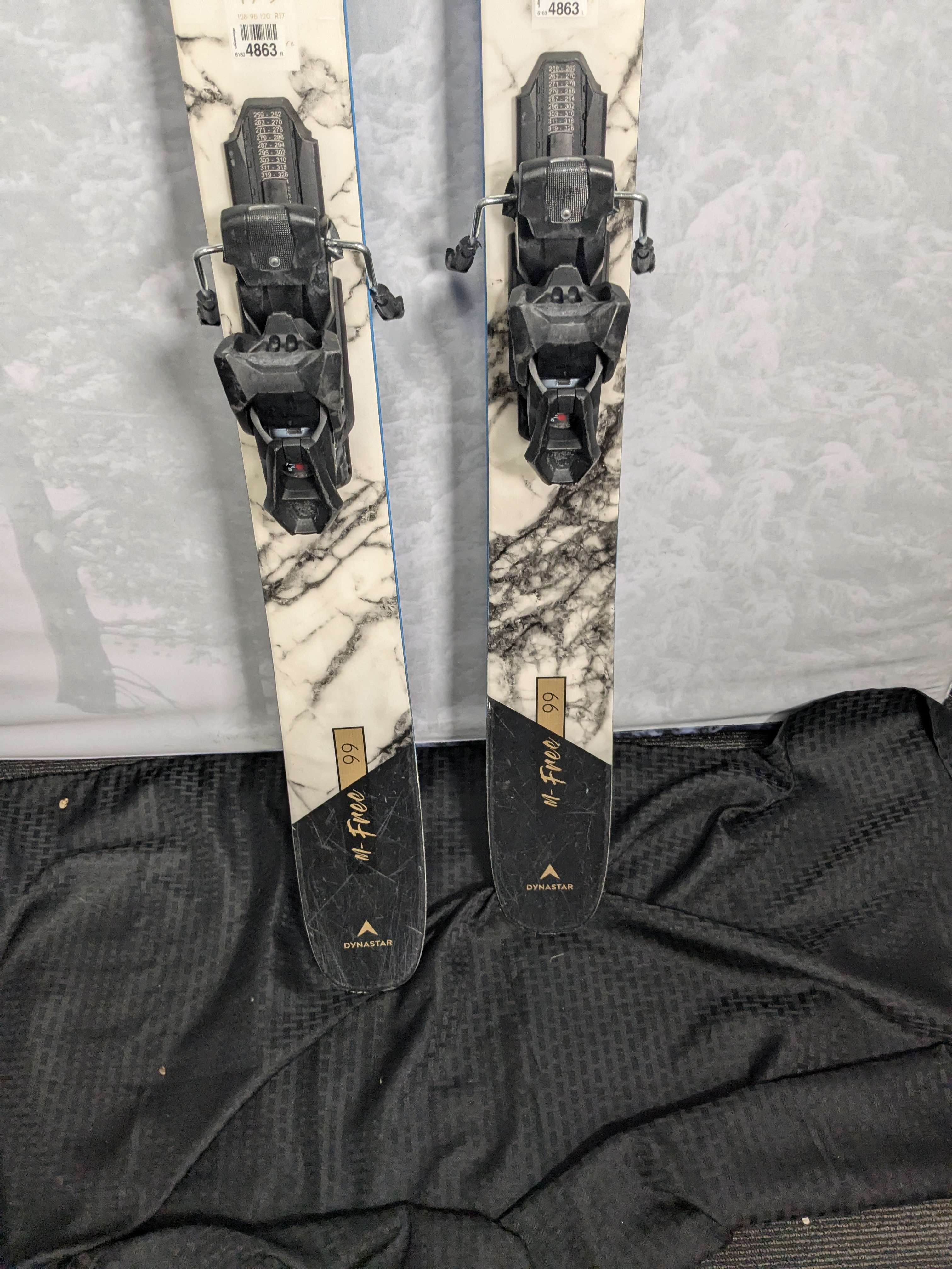 Used Dynastar M-Free 99 Skis - 179cm w/ Tyrolia Attack 14 Demo Bindings