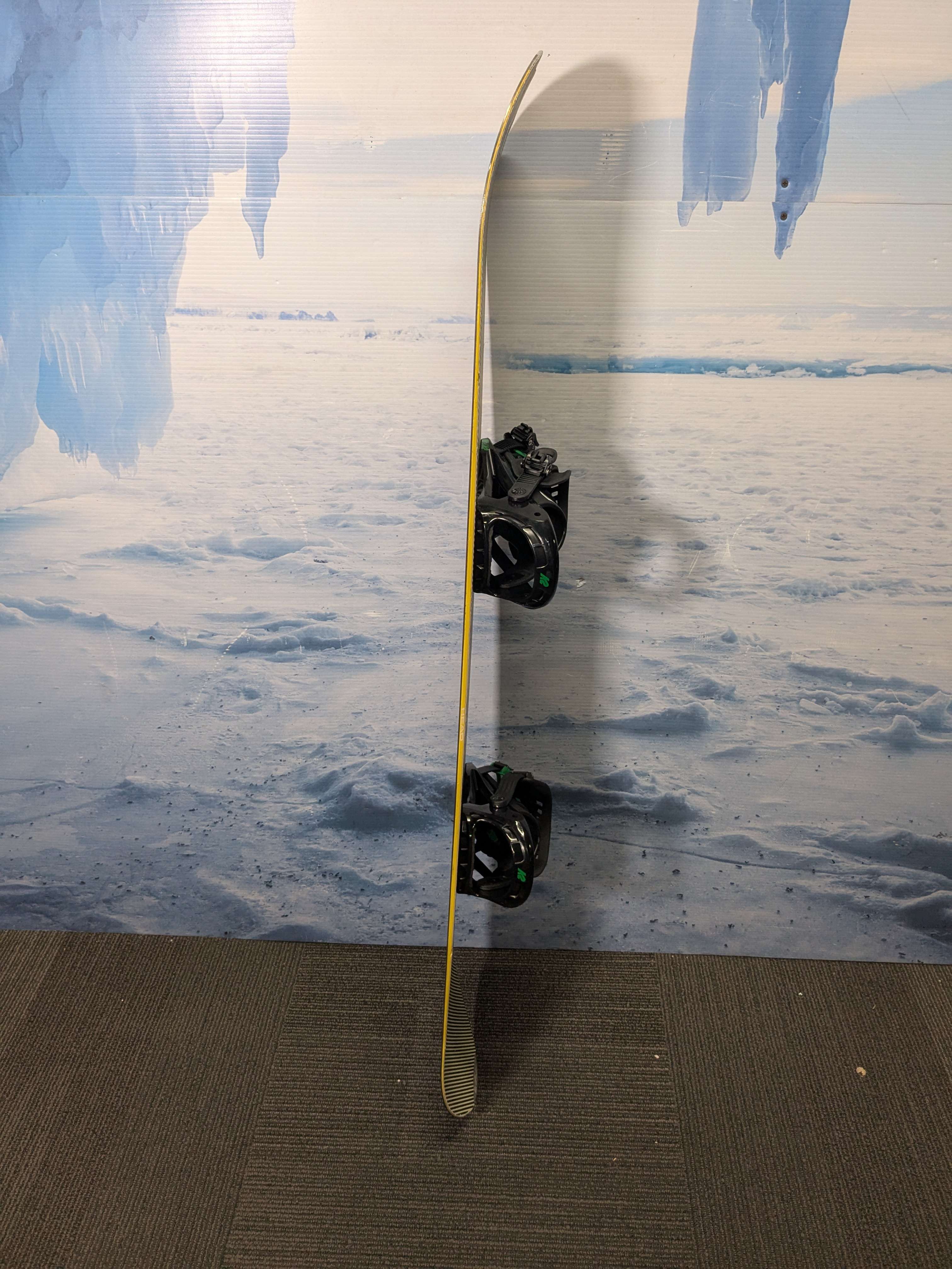 Used Head Tribute Cap Rocka 140cm Snowboard W/ Small K2 Binding