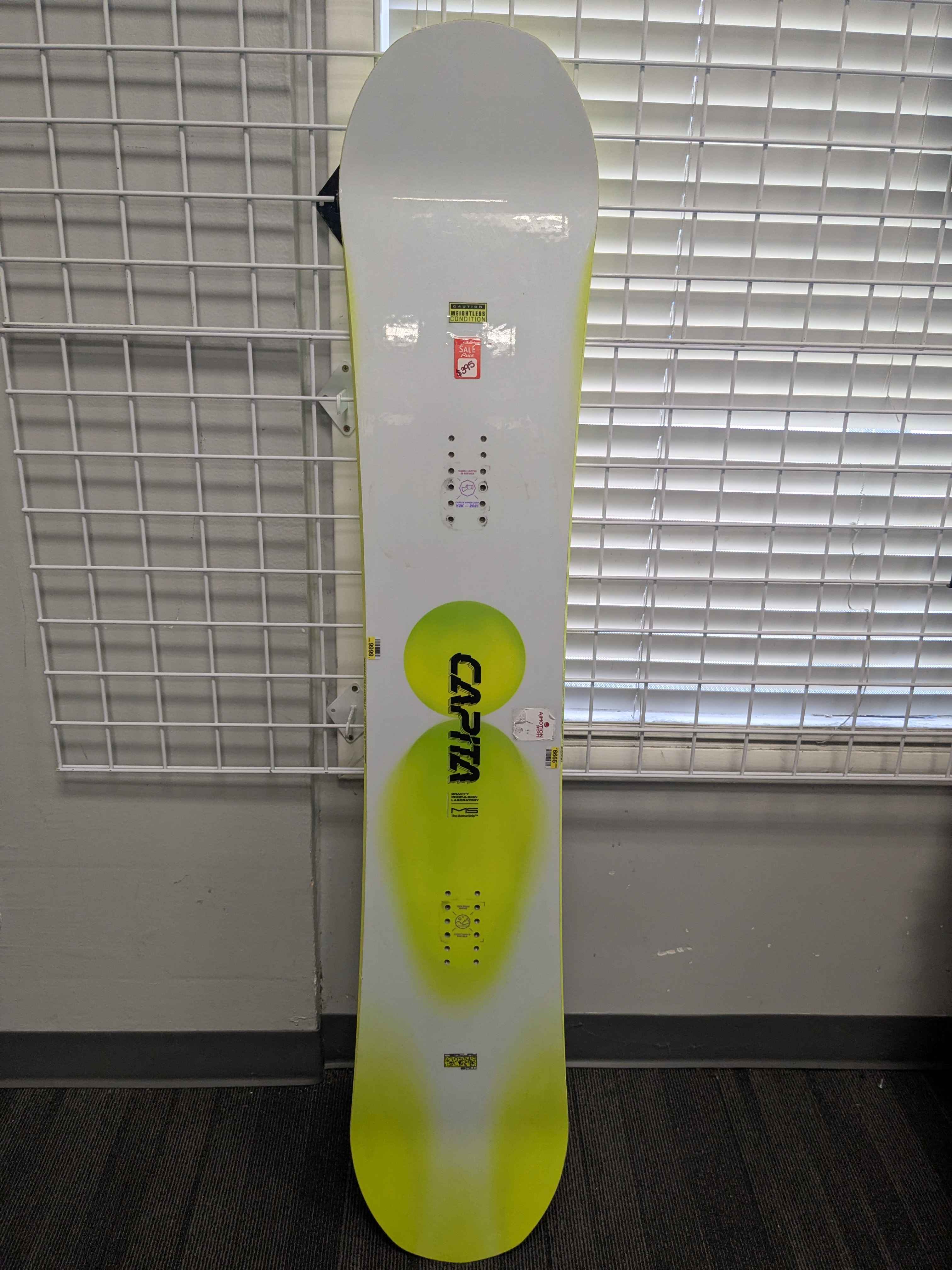 Mercury Snowboard 2026 157 cm / White/Green