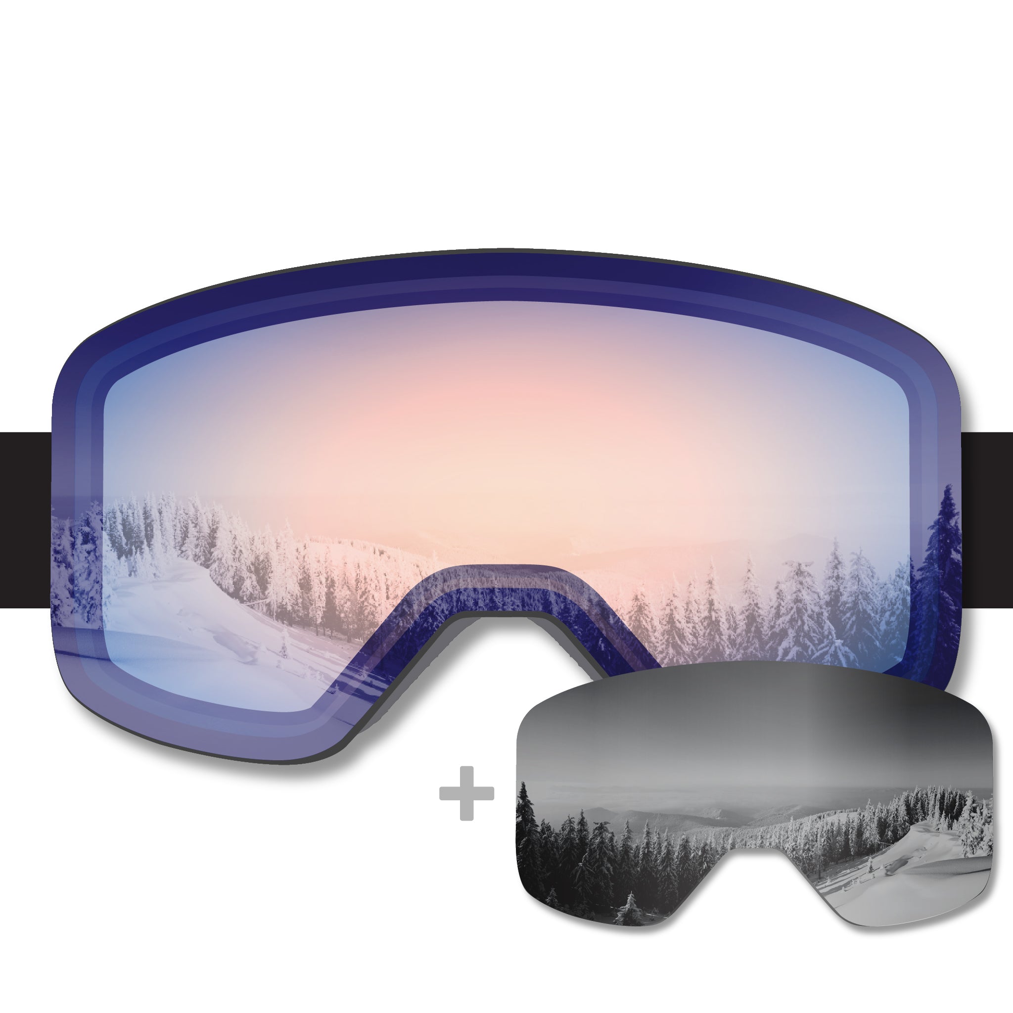 STAGE Propnetic - Magnetic Ski Goggle + Bonus Lens