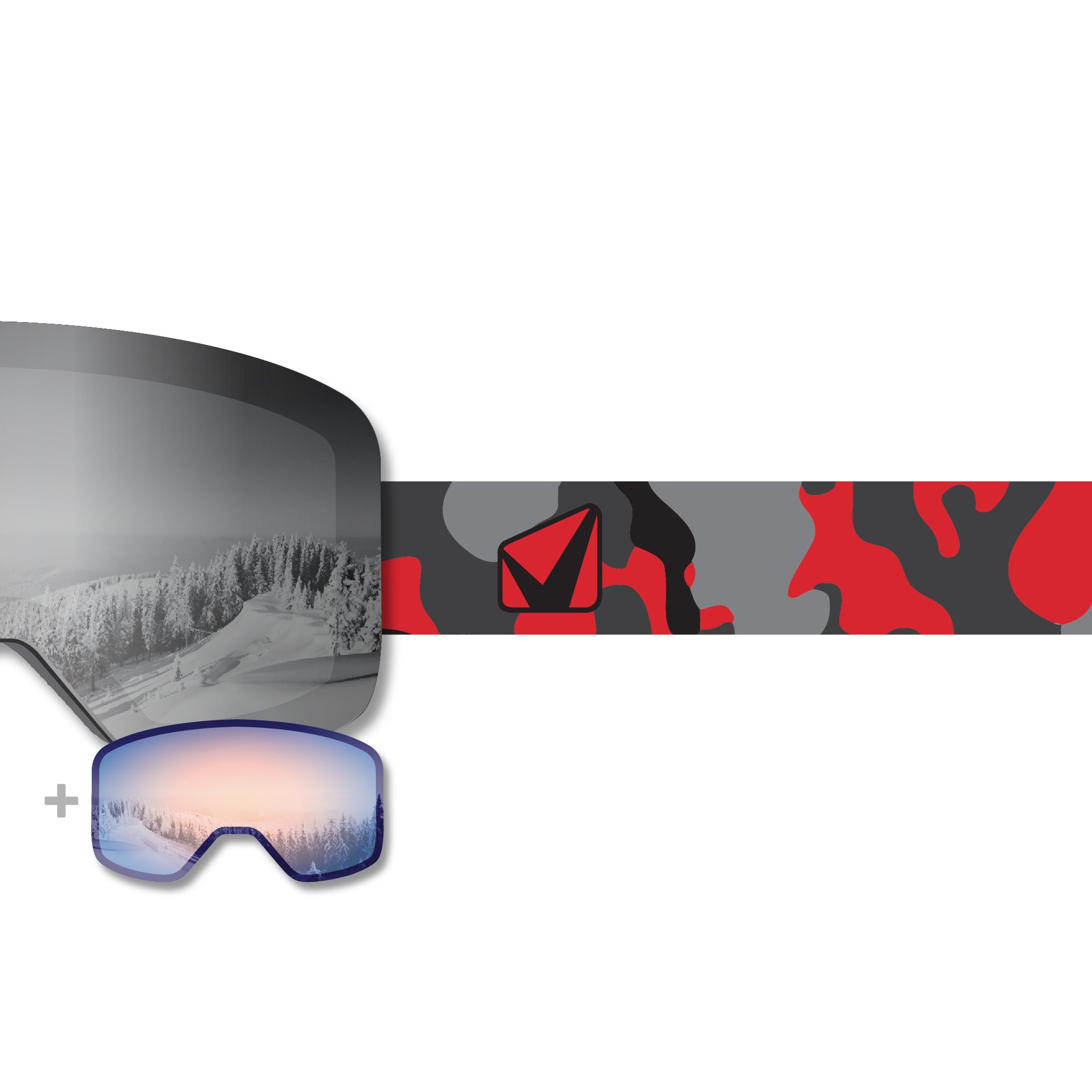 STAGE Propnetic - Magnetic Ski Goggle + Bonus Lens